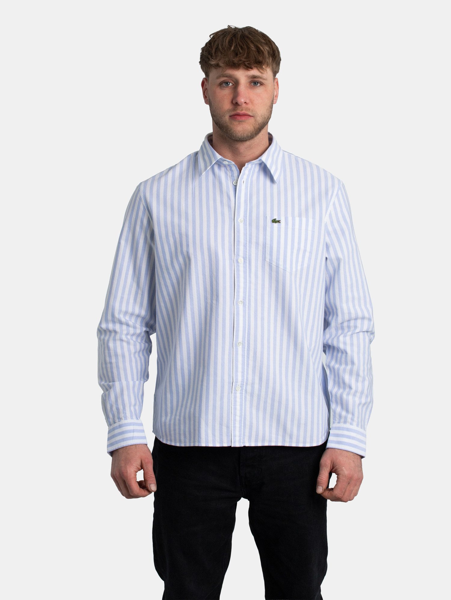 Lacoste Langarmhemd Lacoste Striped Oxford Shirt