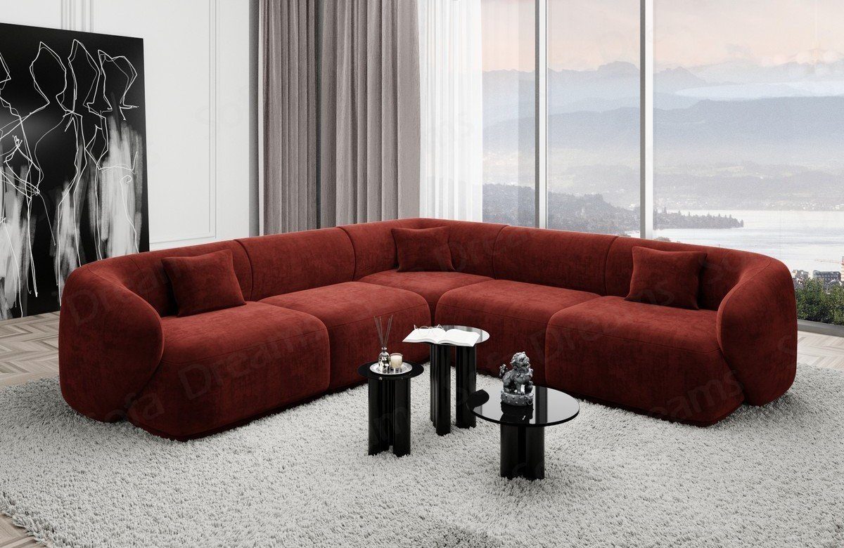 Sofa Dreams Ecksofa Polster Design Samtstoff günstig online kaufen