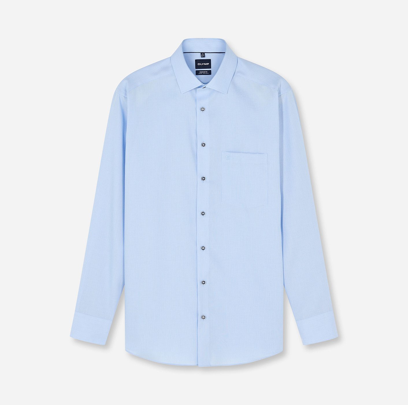 OLYMP Langarmhemd Luxor Businesshemd, New-Kentkragen, Comfort Fit