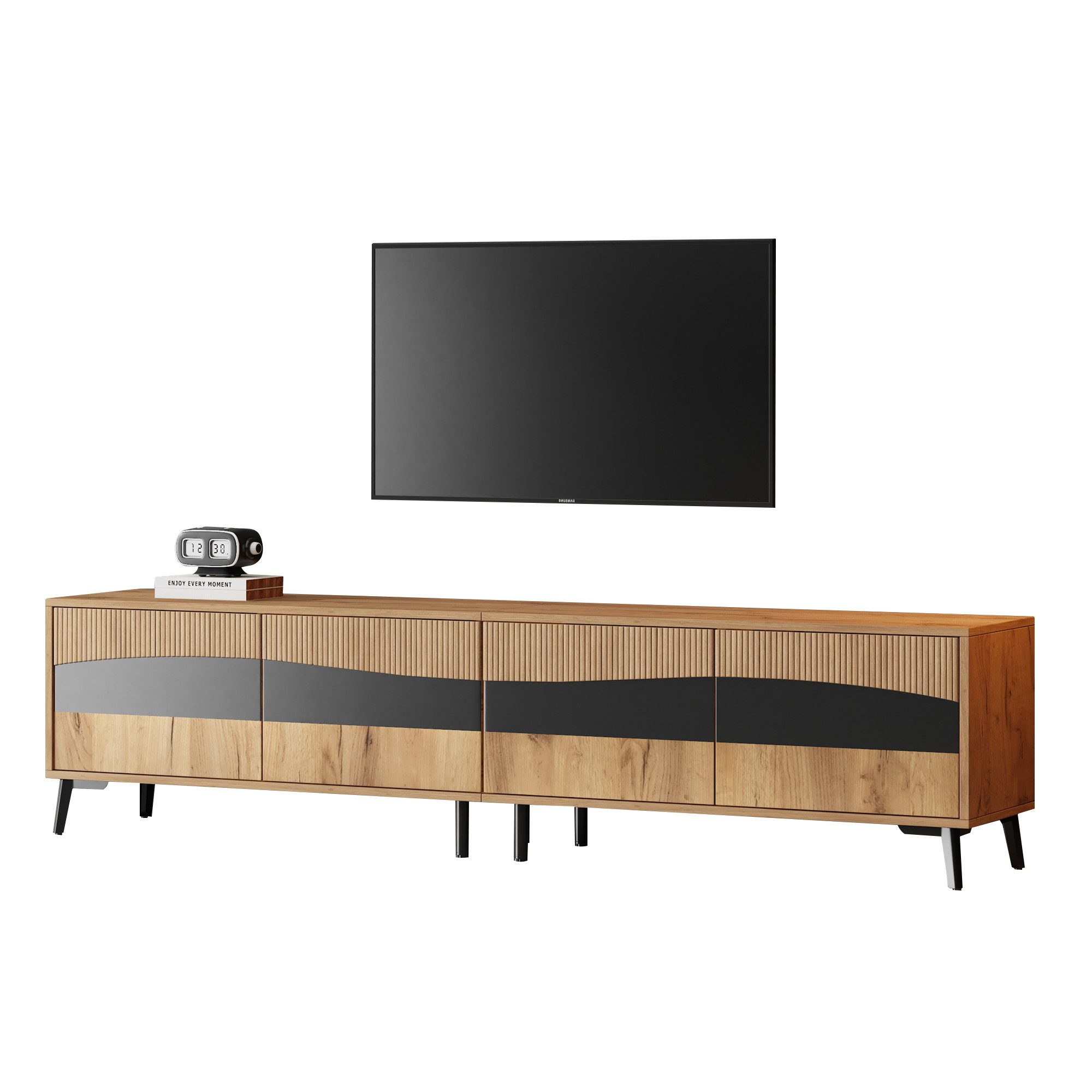 TV-Schrank Lowboard Fernsehschrank Für bis zu 75 Zoll Fernseher