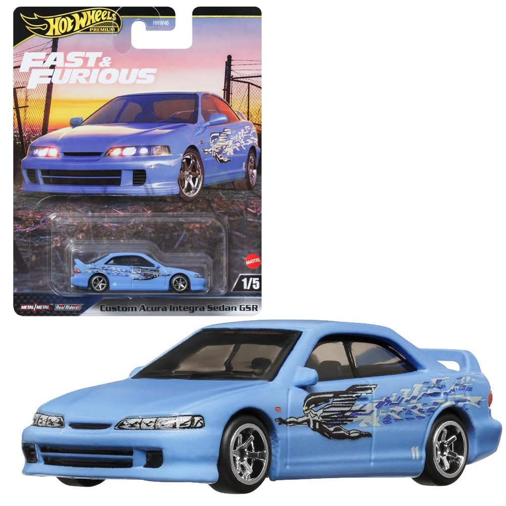 Spielzeug-Rennwagen Custom Acura Integra Sedan GSR JDJ13 Hot Wheels Auto Fast & Furious