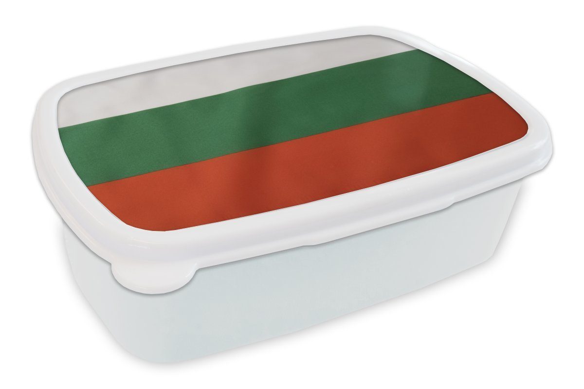 und Mädchen für weiß (2-tlg), Flagge der Lunchbox Brotbox und MuchoWow von Bulgarien, Jungs Kunststoff, Brotdose, Erwachsene, Kinder für Nahaufnahme