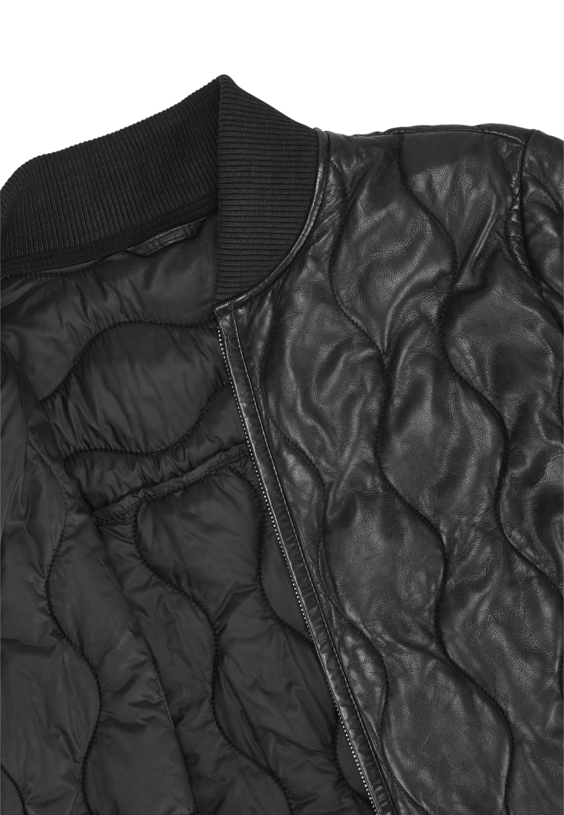 Milestone Lederjacke MSMady Damen Bikerjacke Jacke Leder normale Passform