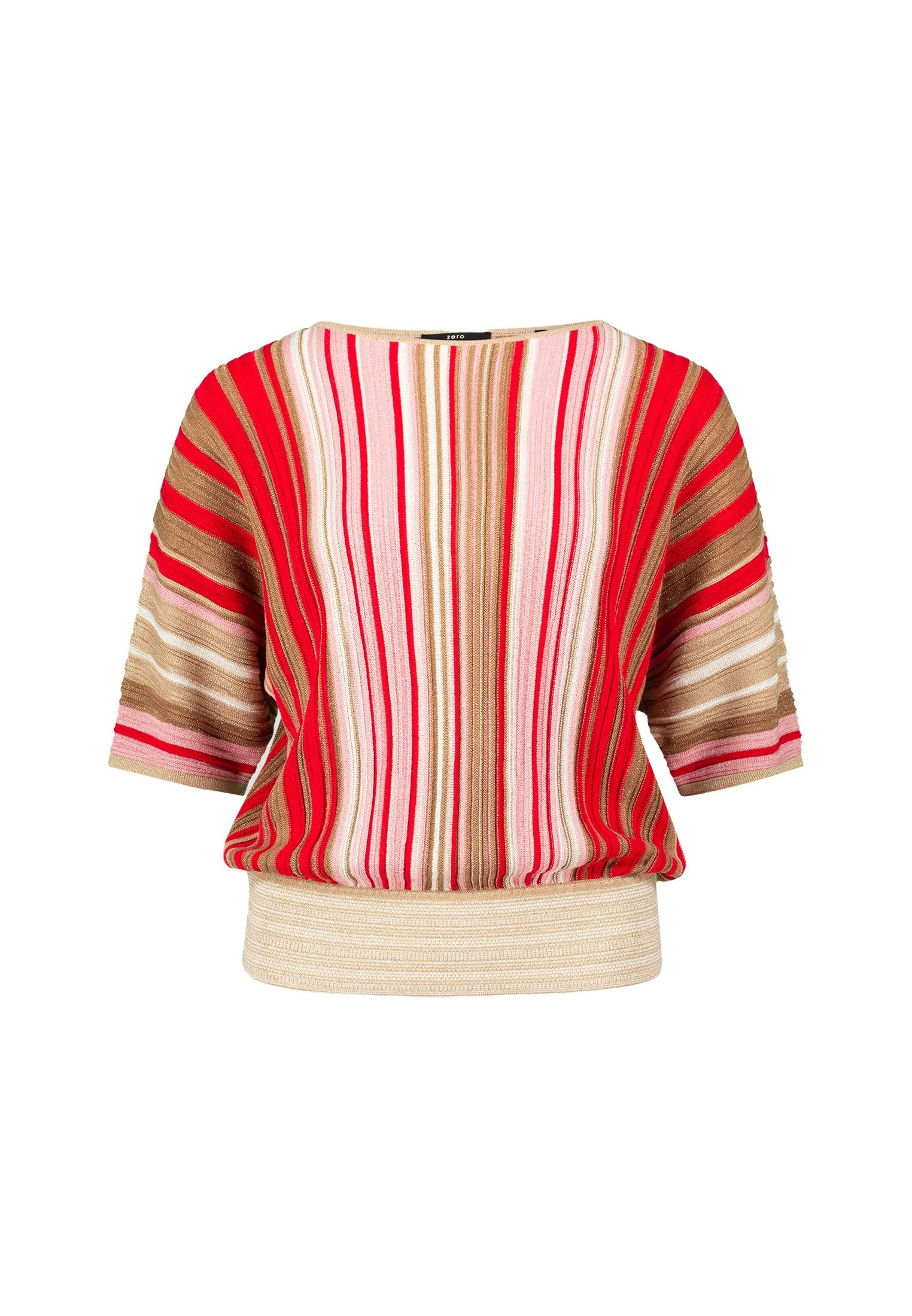 Zero Strickpullover zero Oversized-Pullover gestreift (1-tlg) günstig online kaufen