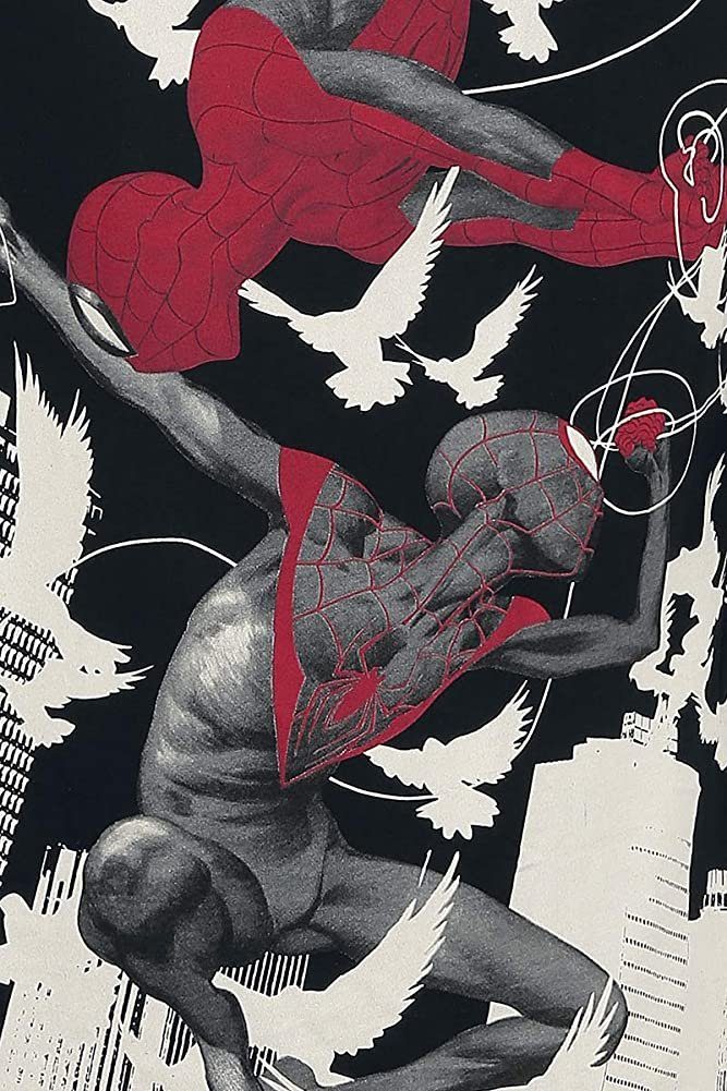 Spiderman Print-Shirt SPIDERMAN T-SHIRT miles morales Schwarz Jungen Jugendliche Herren