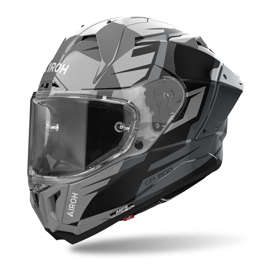 Airoh Motorradhelm GP 800 Master Carbon Helm, Vorbereitet Für Kommunikationssystem,notfallsystem-polsterung (eq