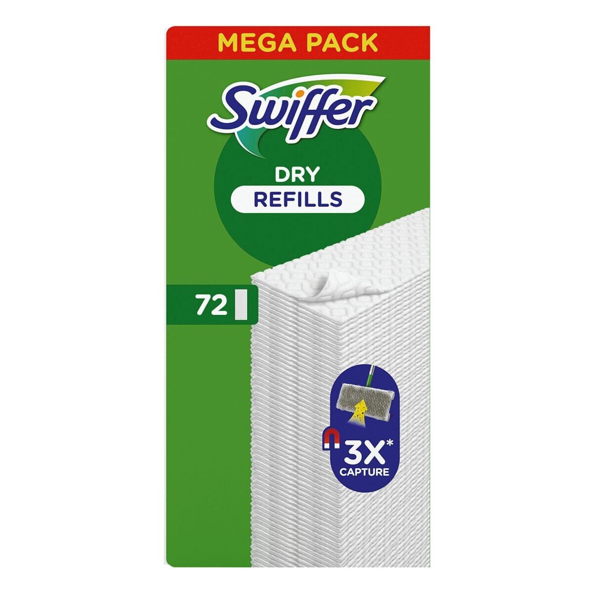 Swiffer DRY Reinigungstücher (Trockene Bodentücher, 72 Stück)