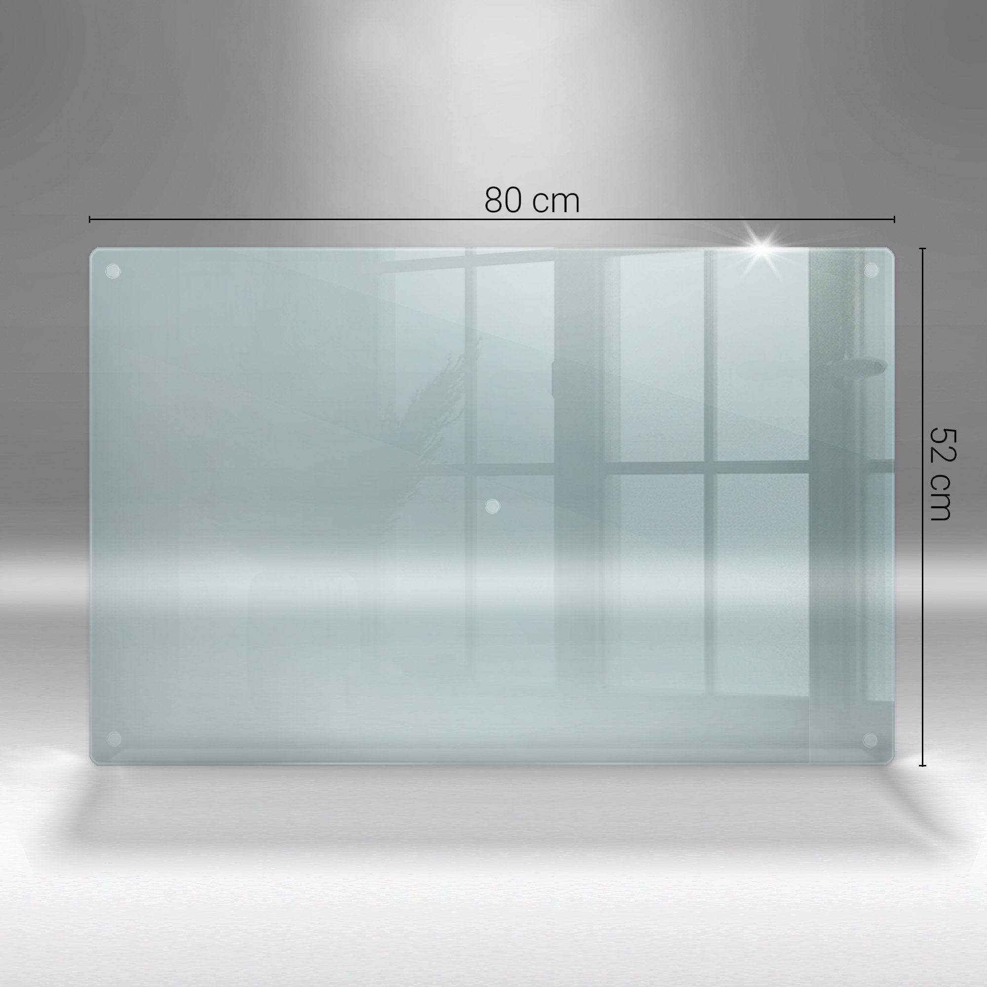 Tulup Herd-Abdeckplatte Induktionsschutz Glas Spritzschutz Glasschneideplatte Transparent, (1 tlg), Gummifüße – Bild 5 von 5