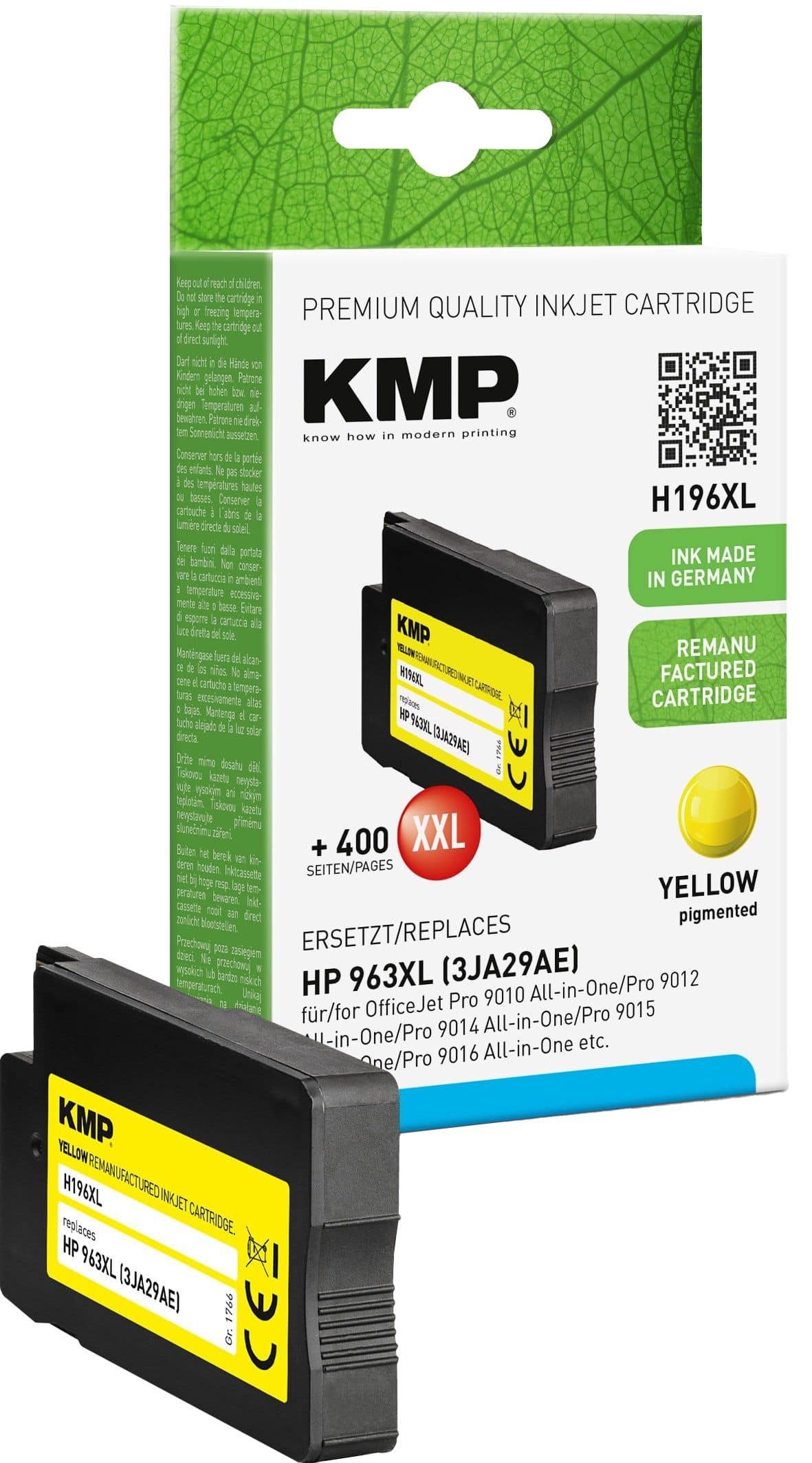 KMP KMP Tintenpatrone H196XL gelb ersetzt HP963XL Tintenpatrone