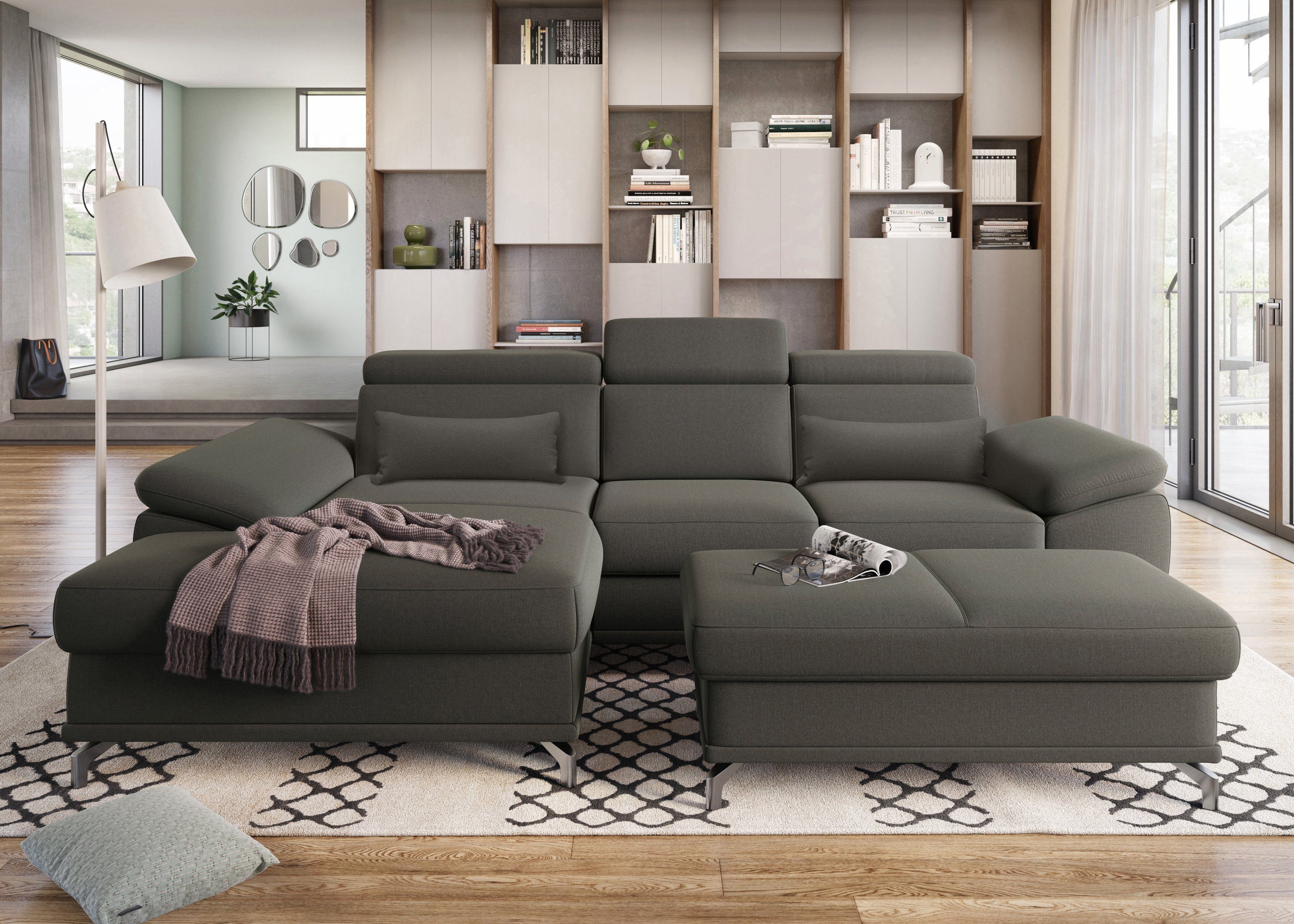 sit&more Ecksofa Cabrio L-Form, mit Sitztiefenverstellung, günstig online kaufen
