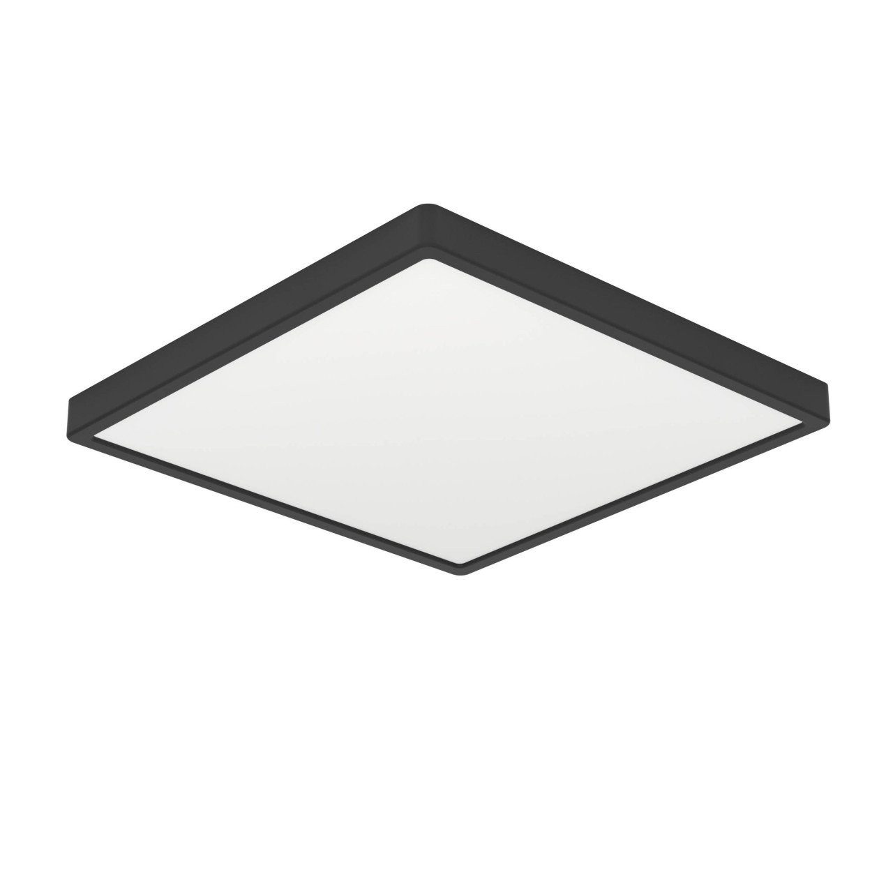 EGLO Deckenleuchte Eglo LED Deckenleuchte Fueva 6 schwarz 15 x 15 cm, Inkl. Leuchtmittel, Nicht dimmbar ohne Bewegungsmelder