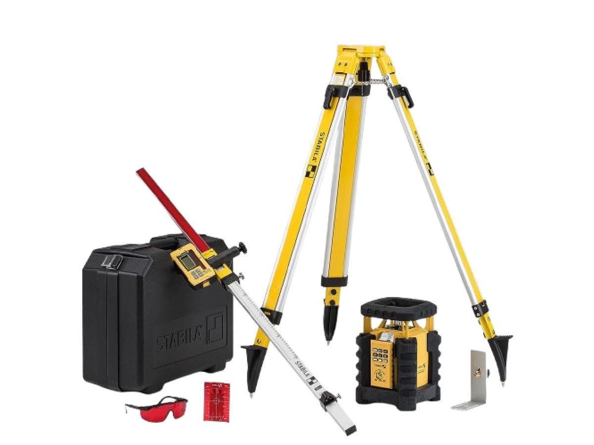 Stabila Rotationslaser LAR 350, 9-teiliges Set, Receiver, Baustativ, Zubehör