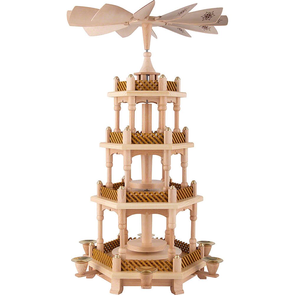 Erzgebirgische Volkskunst Richard Glässer GmbH Weihnachtspyramide 4-stöckige Pyramide unbestückt (54cm) von Richard Glässer