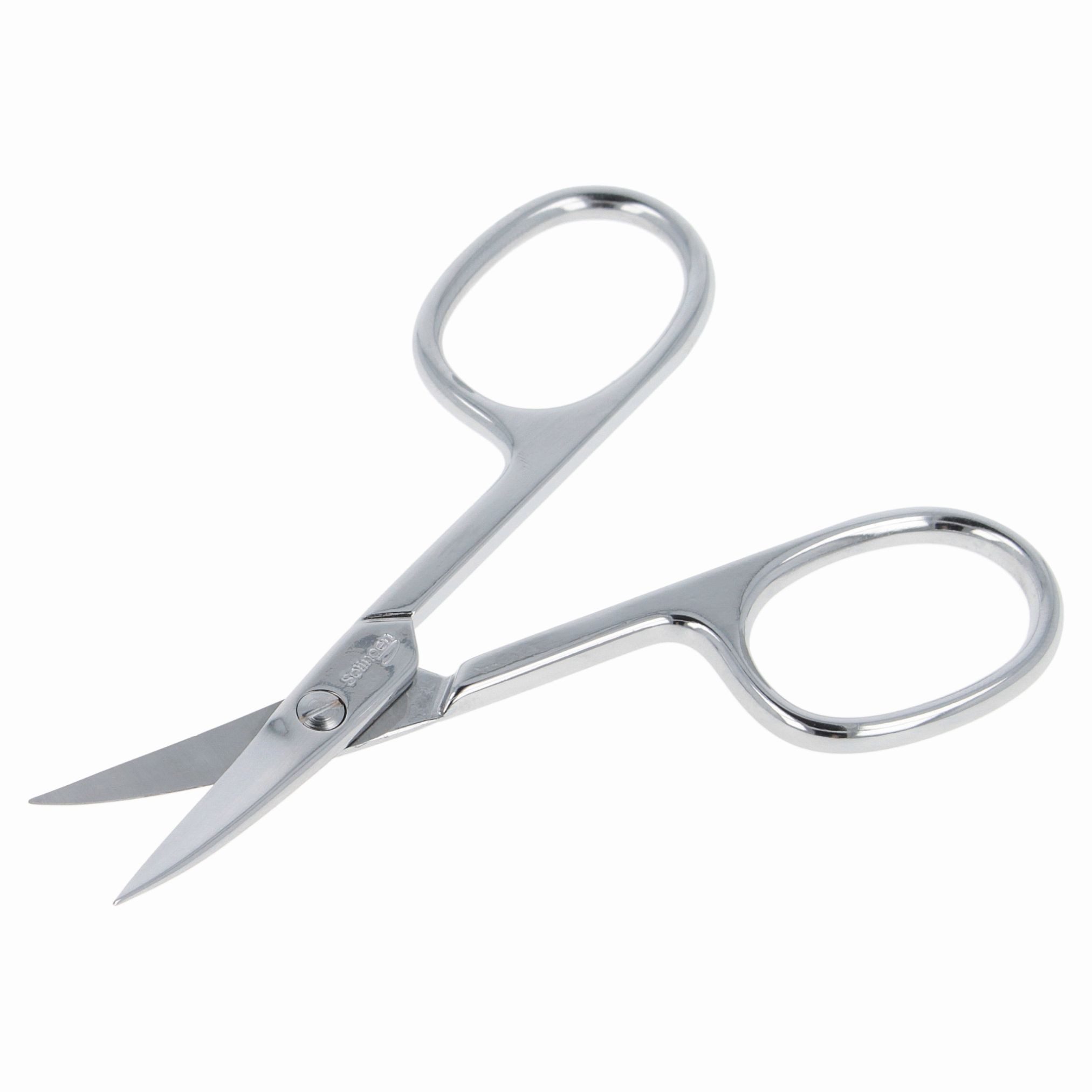 Nagelschere Nagelschere, gebogen mit Mikrozahnung, Nickelfreie Oberfläche