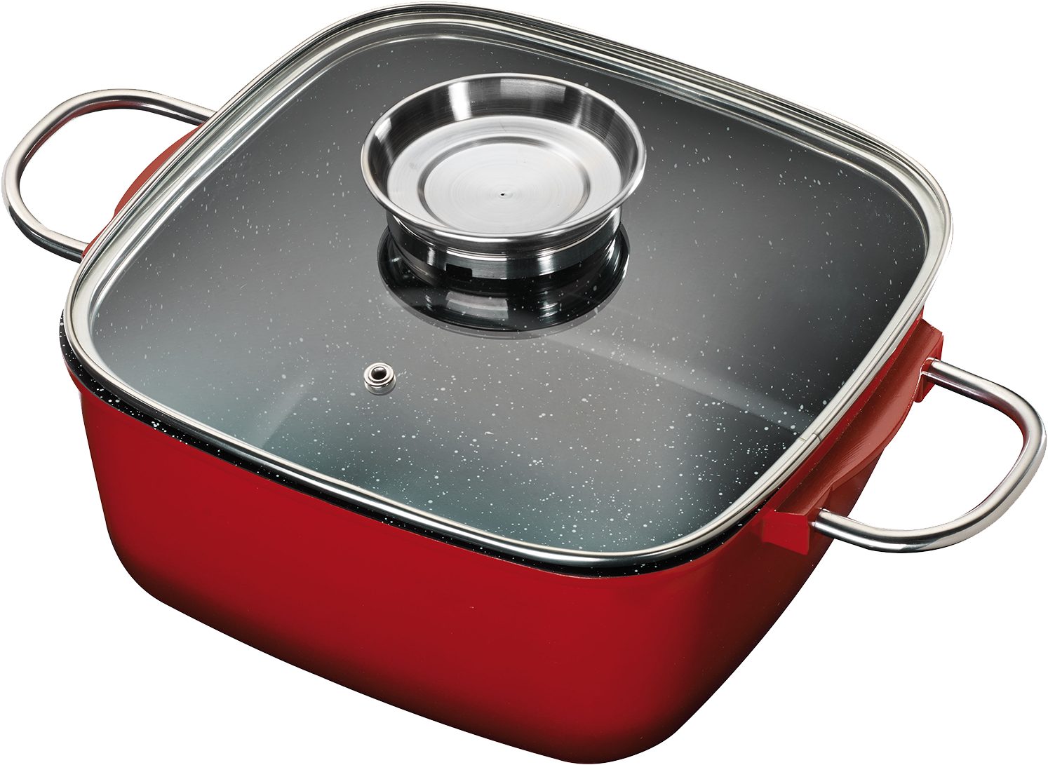 KING Bräter, Aluminiumguss (Set, 8-tlg), Bräter-/Schmortopf 4 L+Glasdeckel, Induktion, Keramikbeschichtung
