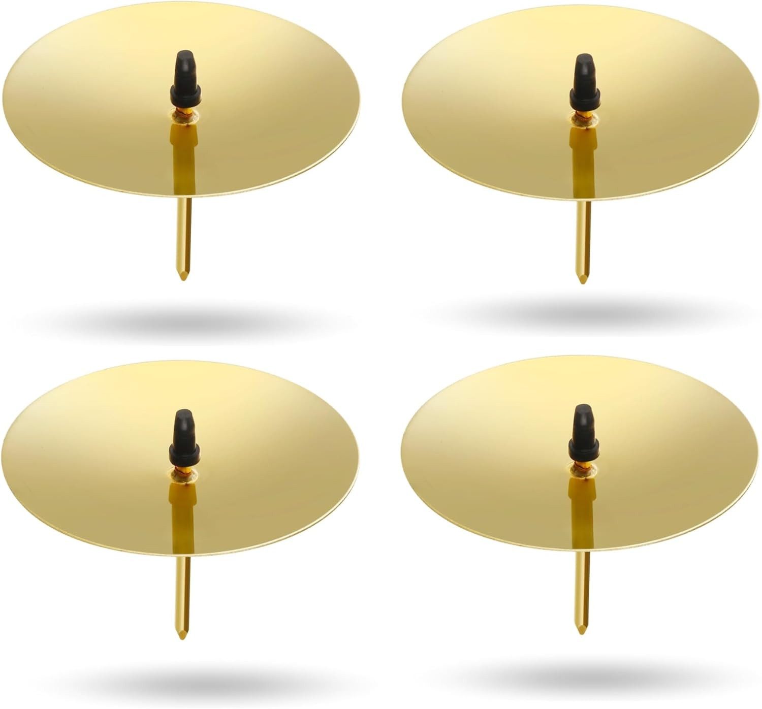 MerryXmas Adventskranz 4x Kerzenstecker ca. 5 cm für Kerzen als Kerzenhalter, robustes Material
