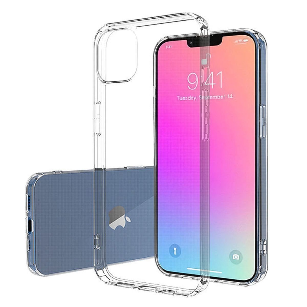 cofi1453 Handyhülle cofi1453® Silikon Hülle Basic für iPhone 13 Mini, Silikon Hülle Basic Case TPU Soft Handy Cover Schutz
