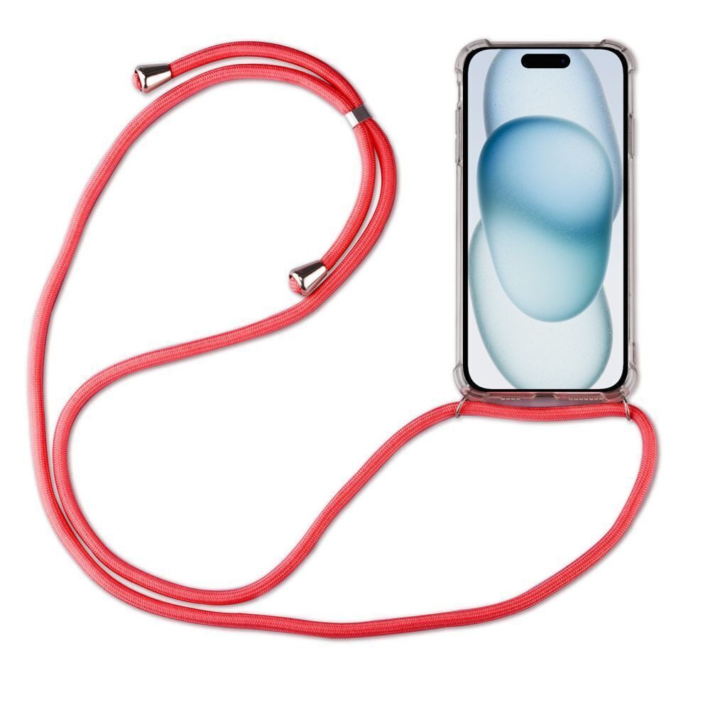 betterfon Handykette für Apple iPhone 15/ Pro/ Pro Max/ Plus Handyhülle mit Band & Kordel, Hände frei – mit Silikonhülle & Schnur für flexiblen Alltag