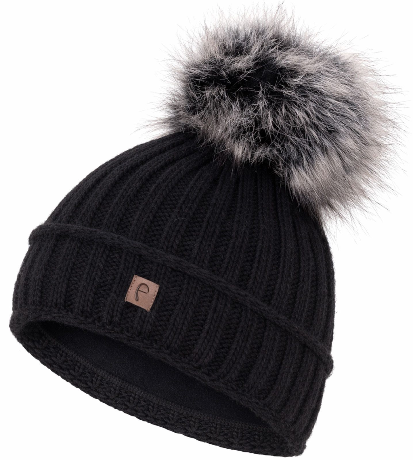 Faera Bommelmütze Wintermütze Damen Herren Mütze Beanie Haube gefüttert Bommelmütze