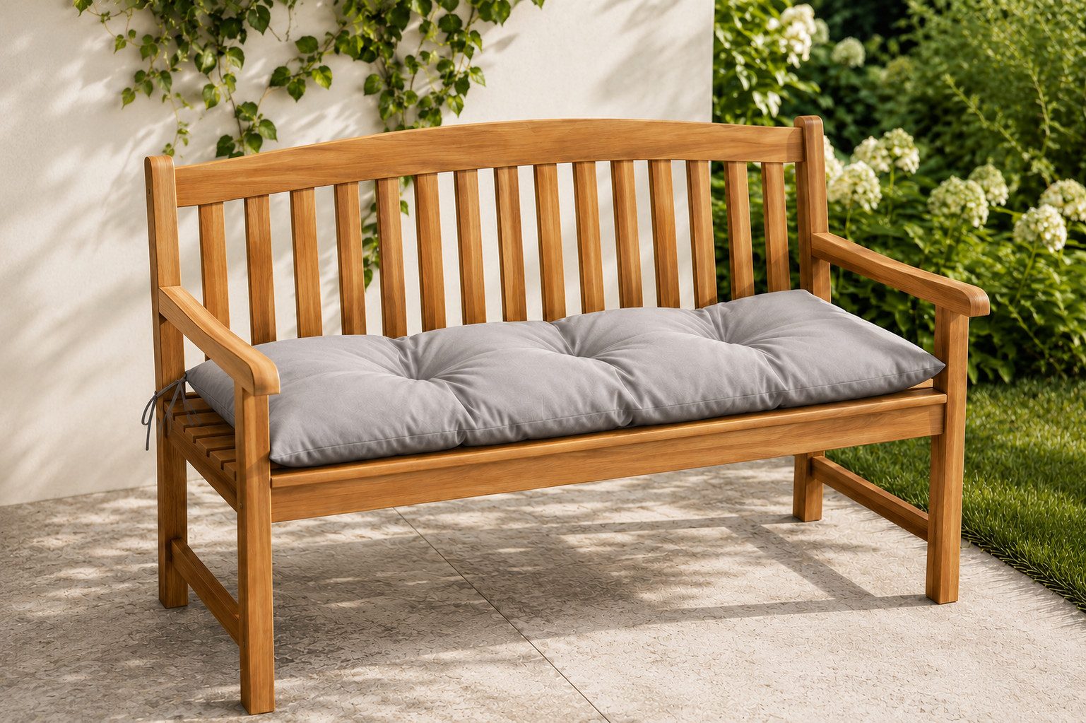 Best for Garden Dekokissen Bankauflage 120x40 cm für 2-Personen-Bänke – Rutschfest & Wetterfest, für 2 Personen