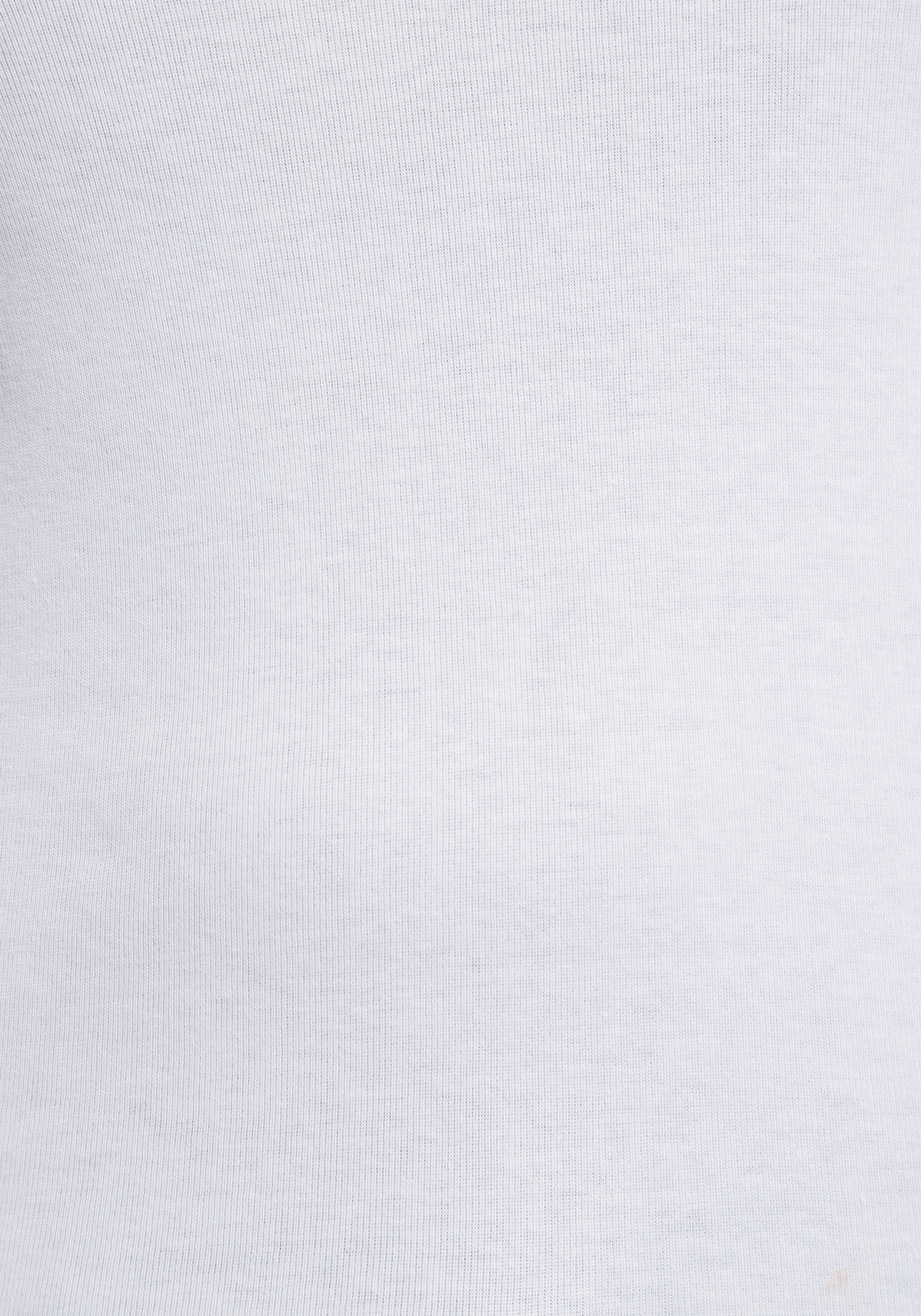 am 3/4-Arm-Shirt mit KangaROOS weiß-blau großem Markenschriftzug Arm