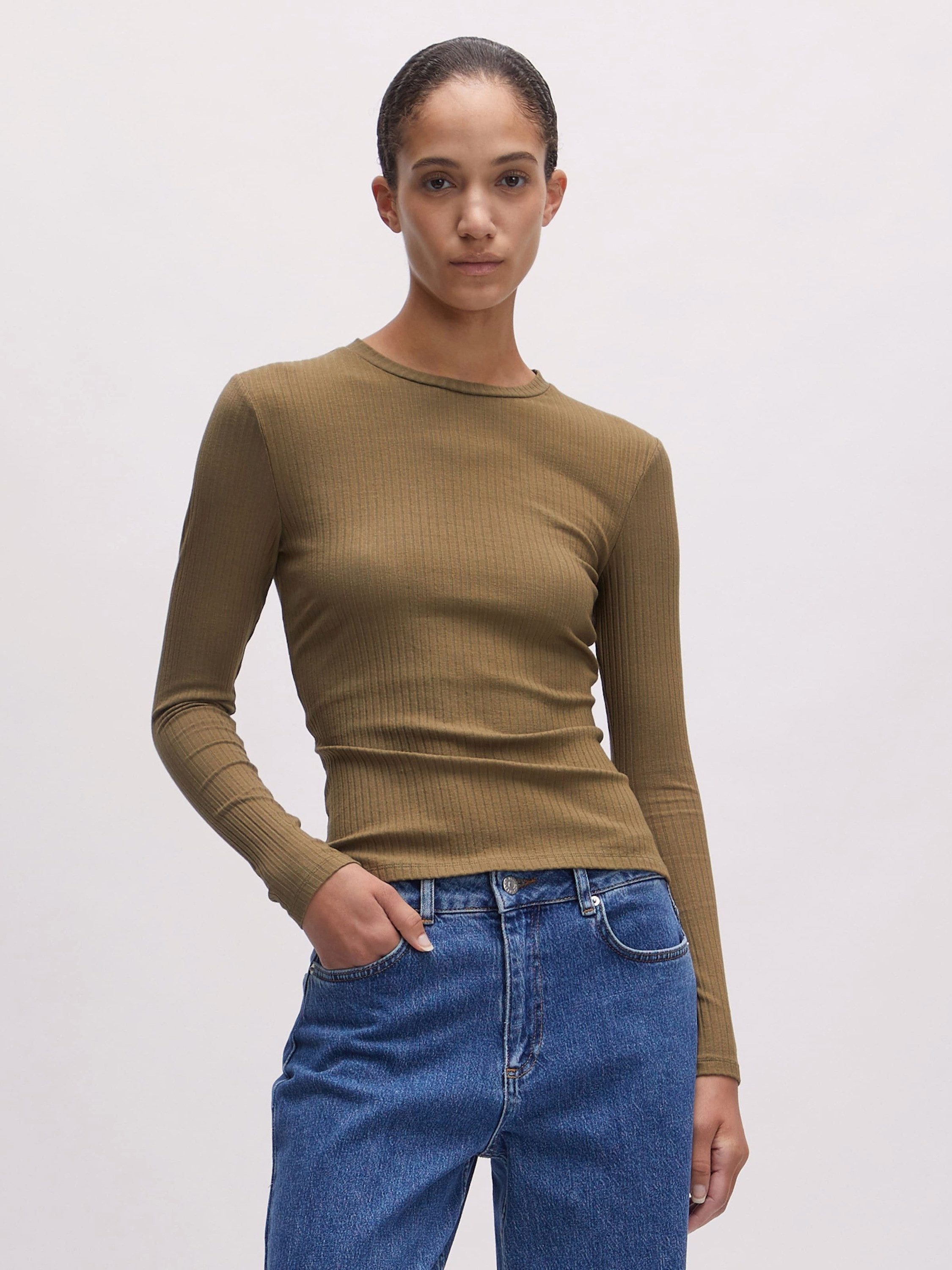 EDITED Langarmshirt Ginger (1-tlg) Plain/ohne Details