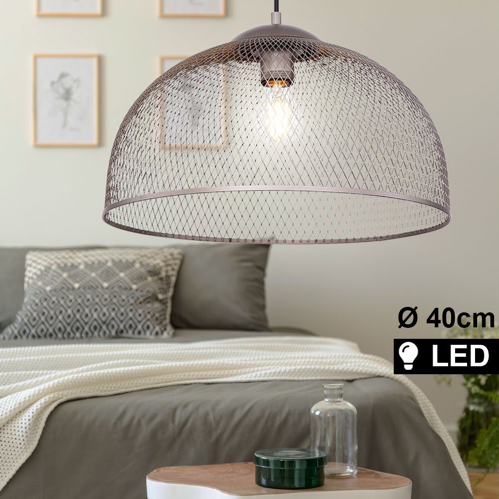 Gitter Lampe Retro inklusive, FILAMENT Pendel Leuchtmittel Decken Käfig Pendelleuchte, Warmweiß, Strahler LED etc-shop