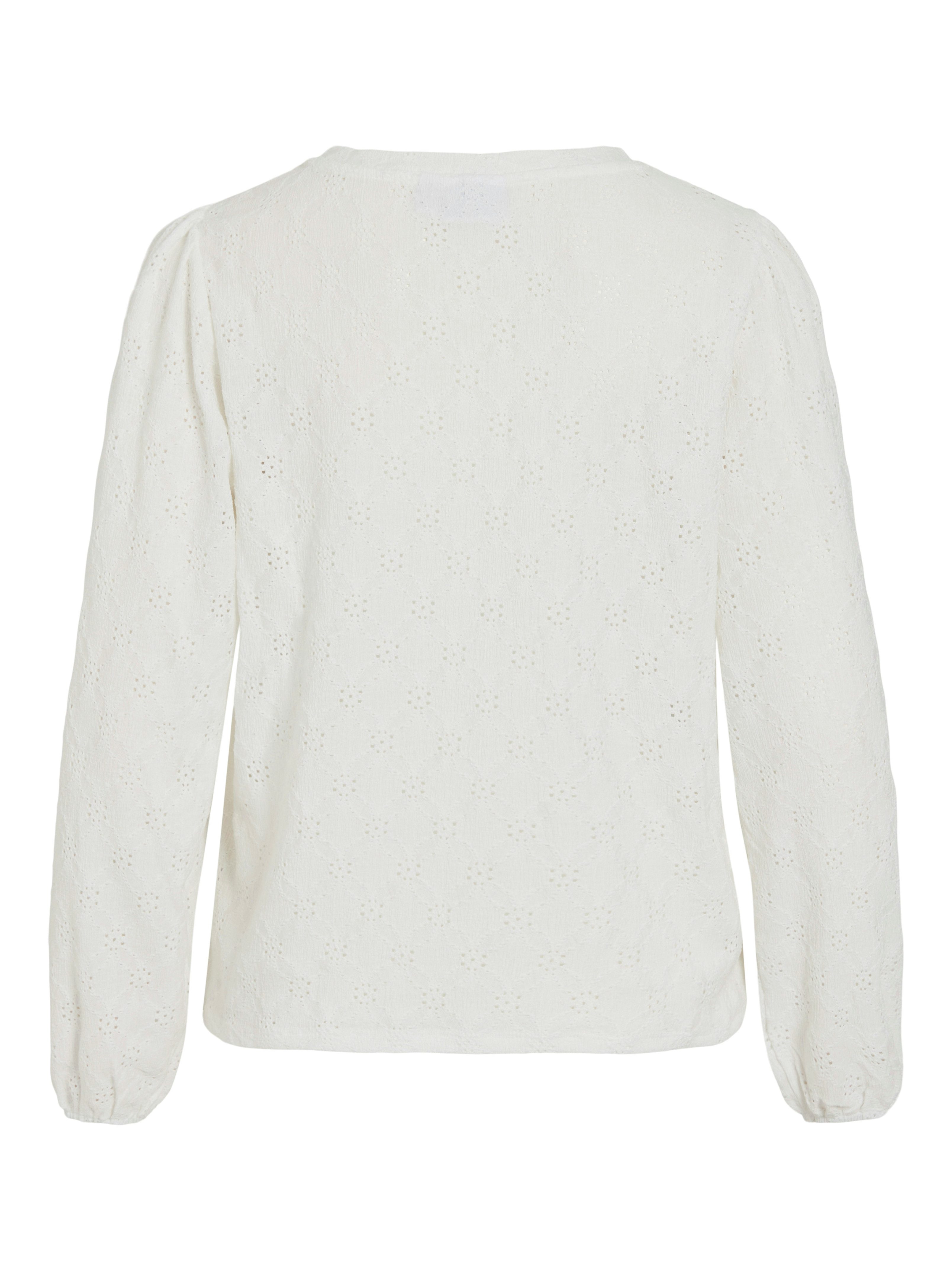 Vila Langarmshirt VIASTA O-NECK L/S TOP - NOOS