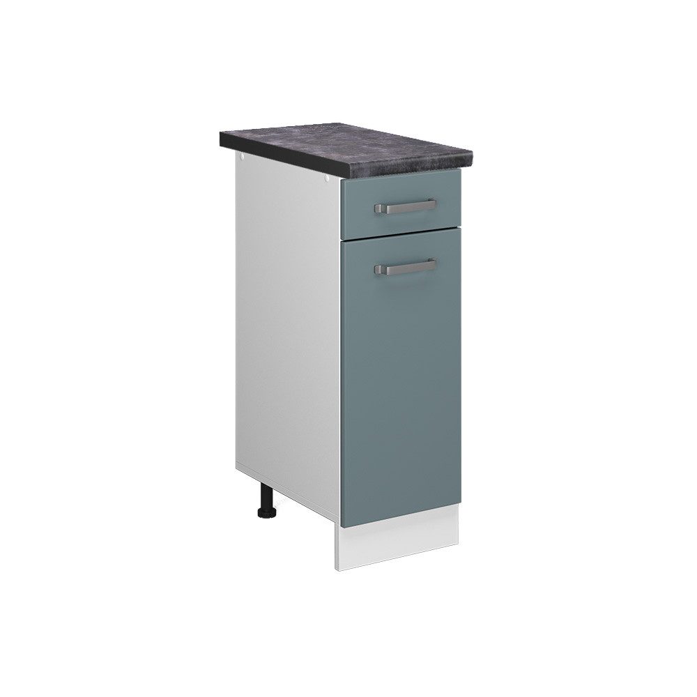 Vicco Unterschrank R-Line, Blau-Grau/Weiß, 30 cm günstig online kaufen