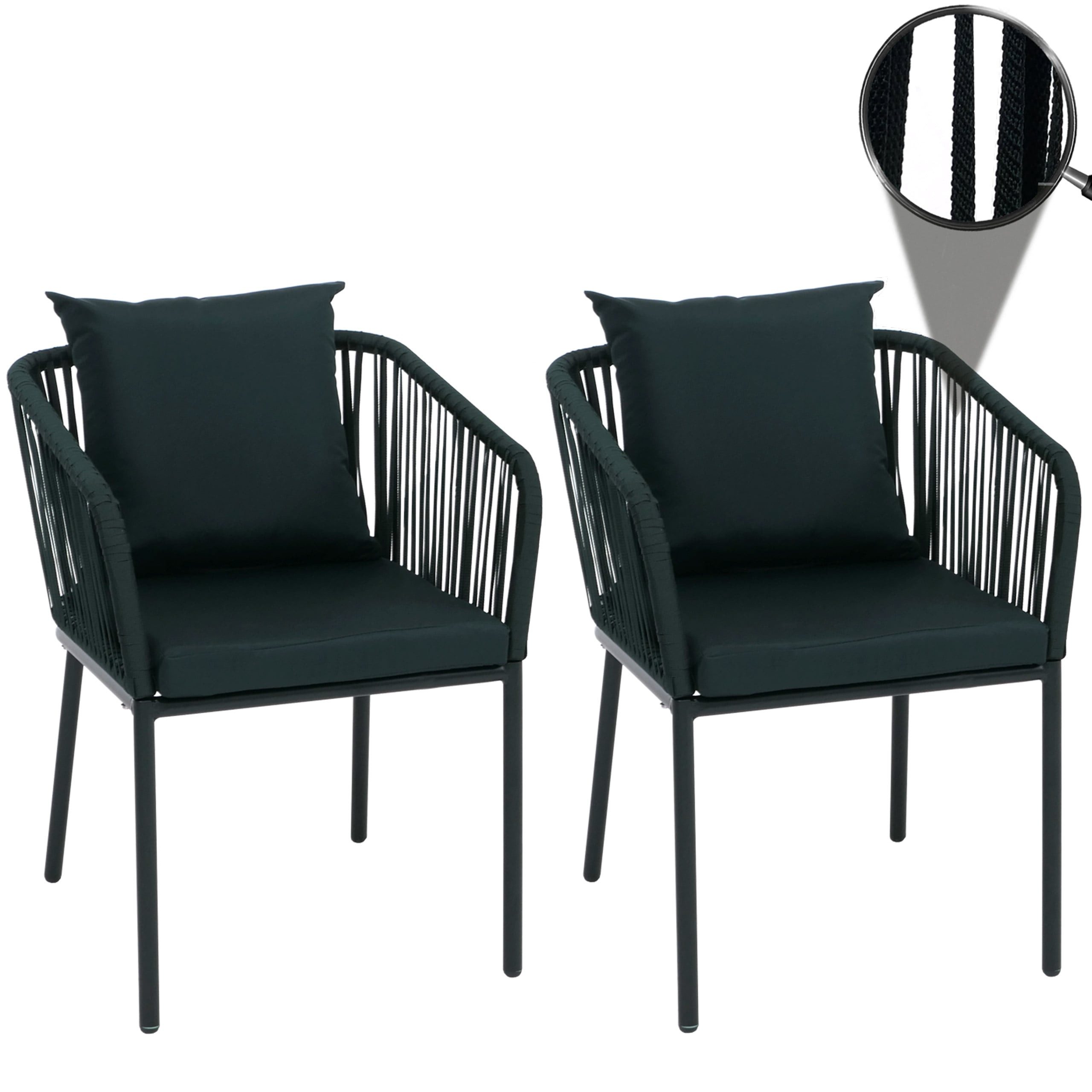 MCW Gartenstuhl MCW-N41-S (2 St), Inklusive Sitzkissen