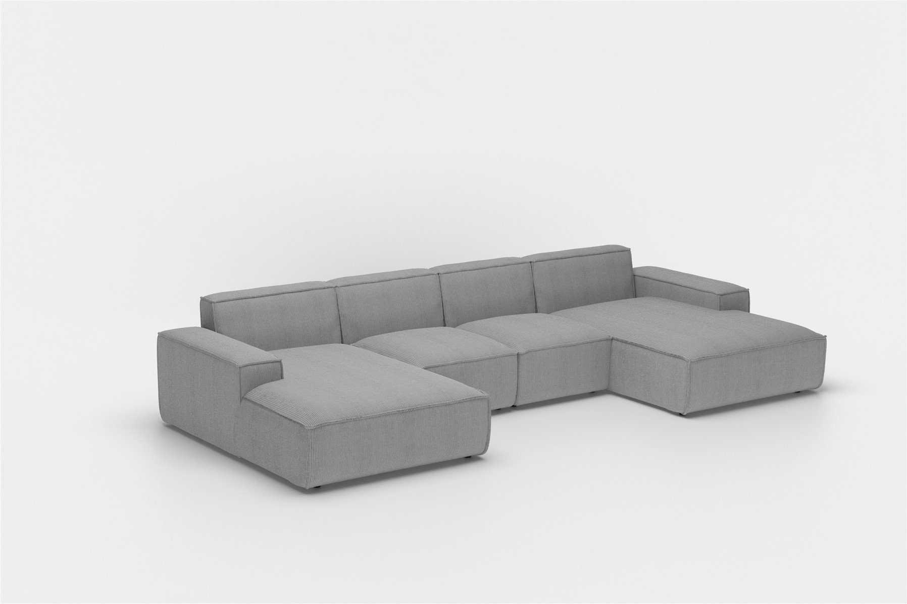 Fun Möbel Wohnlandschaft U-Form CELES XS, Breite 342 cm, inkl. 2 Zierkissen