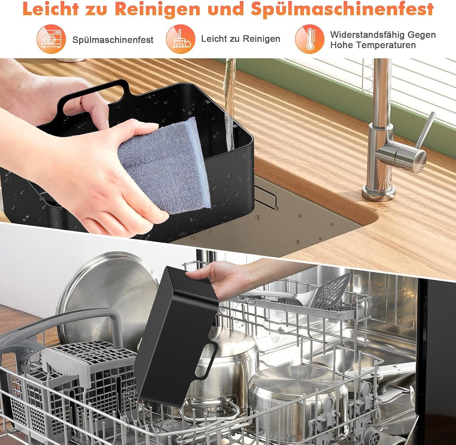 Vernatti Backform 18-tlg. Heißluftfritteusen-Zubehör Set für 7,6–9,5 l Airfryer, (8-teiliges Zubehörset für Heißluftfritteusen zum Backen und Grillen 18-tlg), 1 – Bild 4 von 5