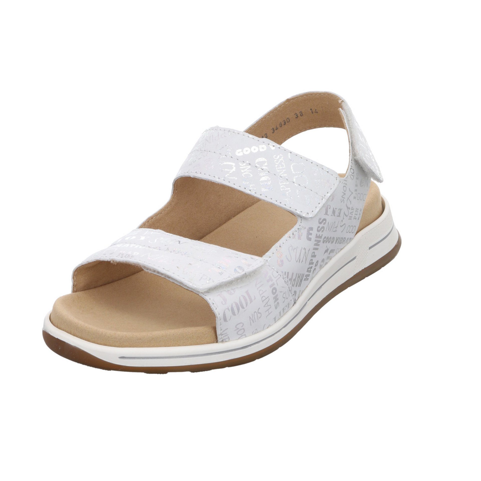 Ara Damen Sandalen Osaka-S Sandale Sandalette Glattleder offwhite 048198