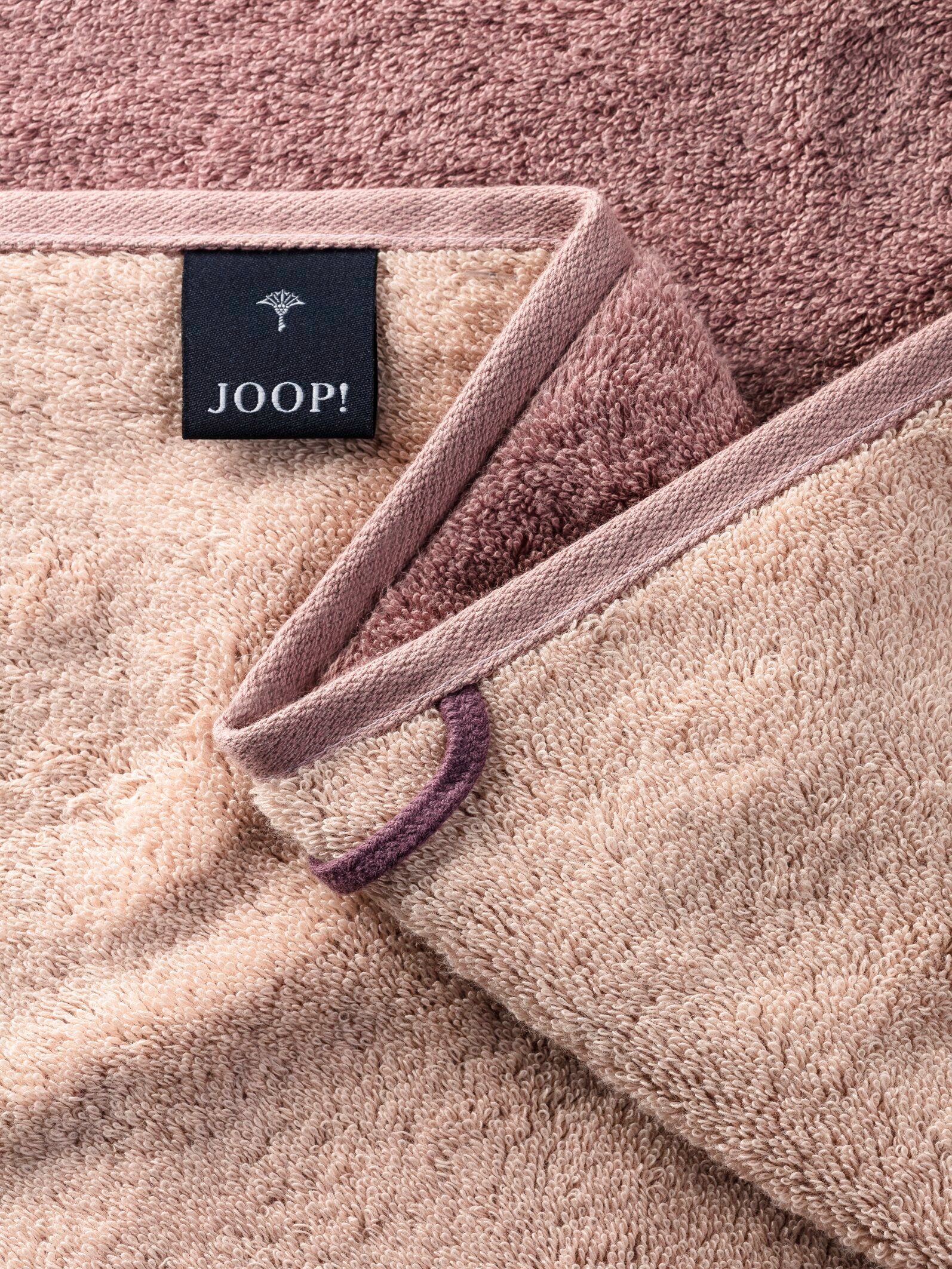 Joop! Gästehandtücher JOOP! CLASSIC DOUBLEFACE (3-St) Rose Gästetuch-Set, LIVING - Textil