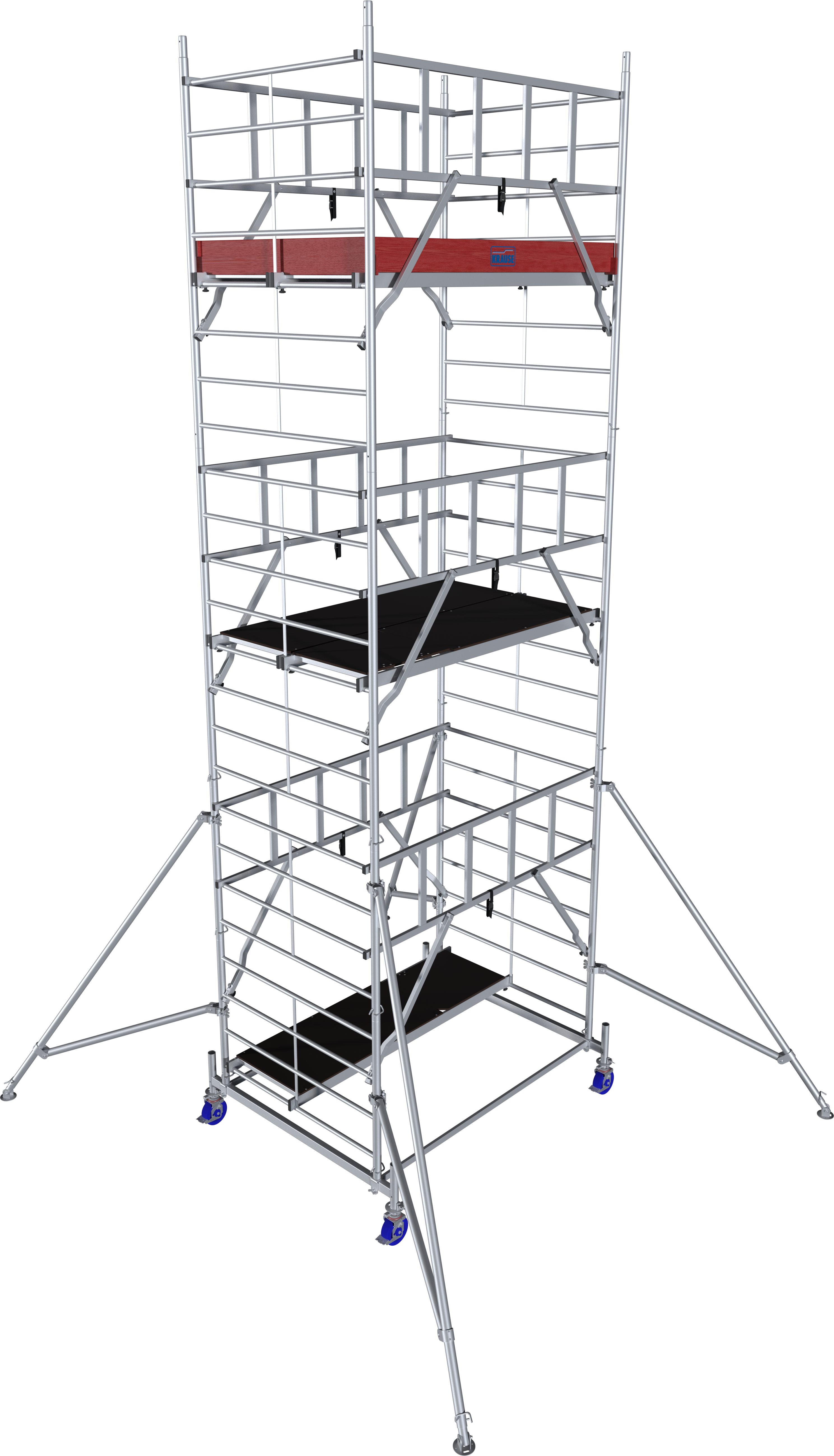 KRAUSE Fahrgerüst ProTec XXL Breitaufbau, (Set), Arbeitshöhe: 7,3 Meter