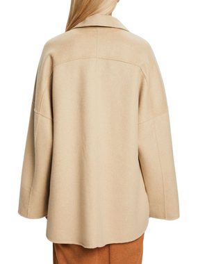 Esprit Wollmantel Oversize Mantel aus Wollmix