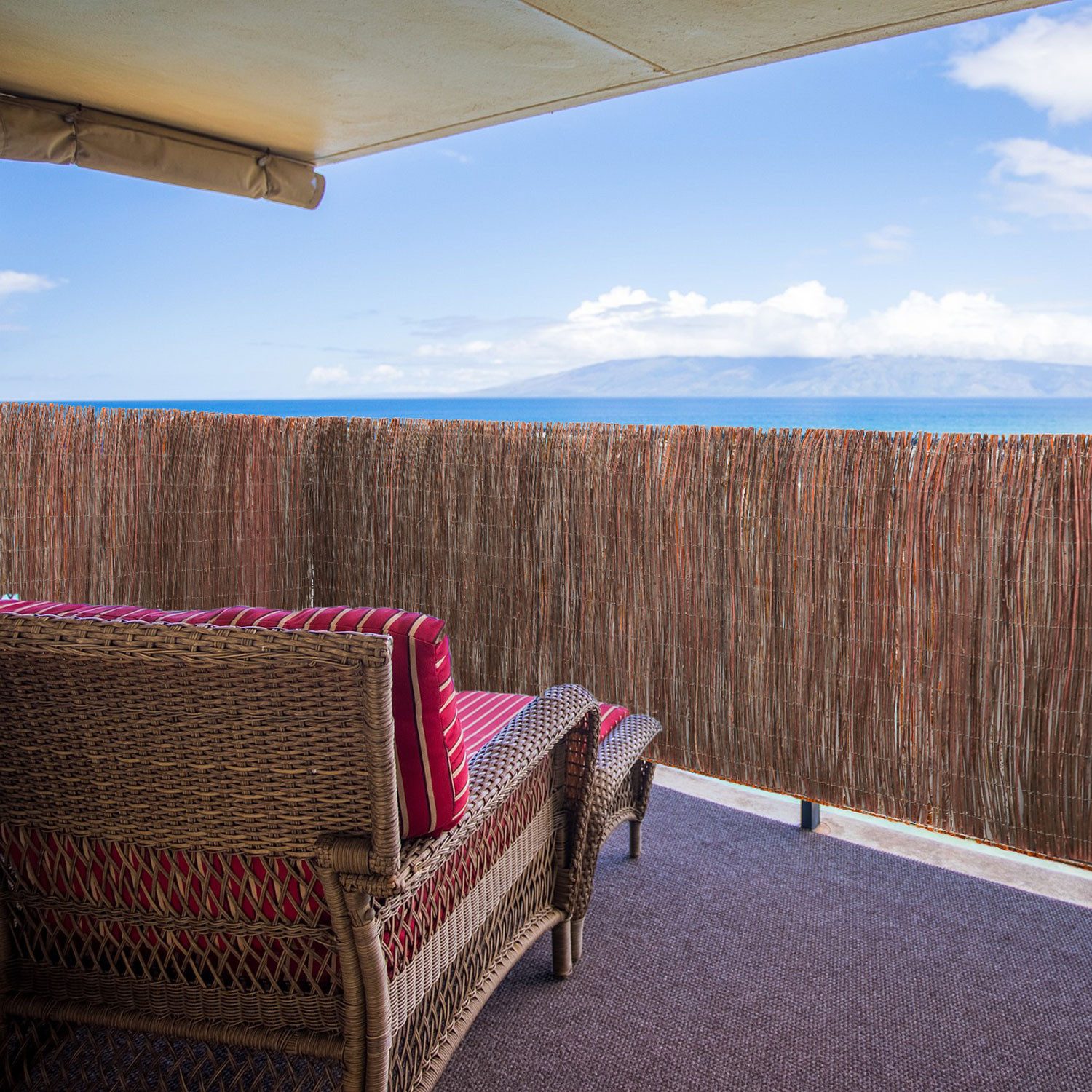urfence Sichtschutzzaunmatten aus Weide - 100x500 Sichtschutz Weidenmatte - Balkon Terrasse Garten, Balkonverkleidung Windschutz Sonnenschutz - Pergola Sichtschutzmatte