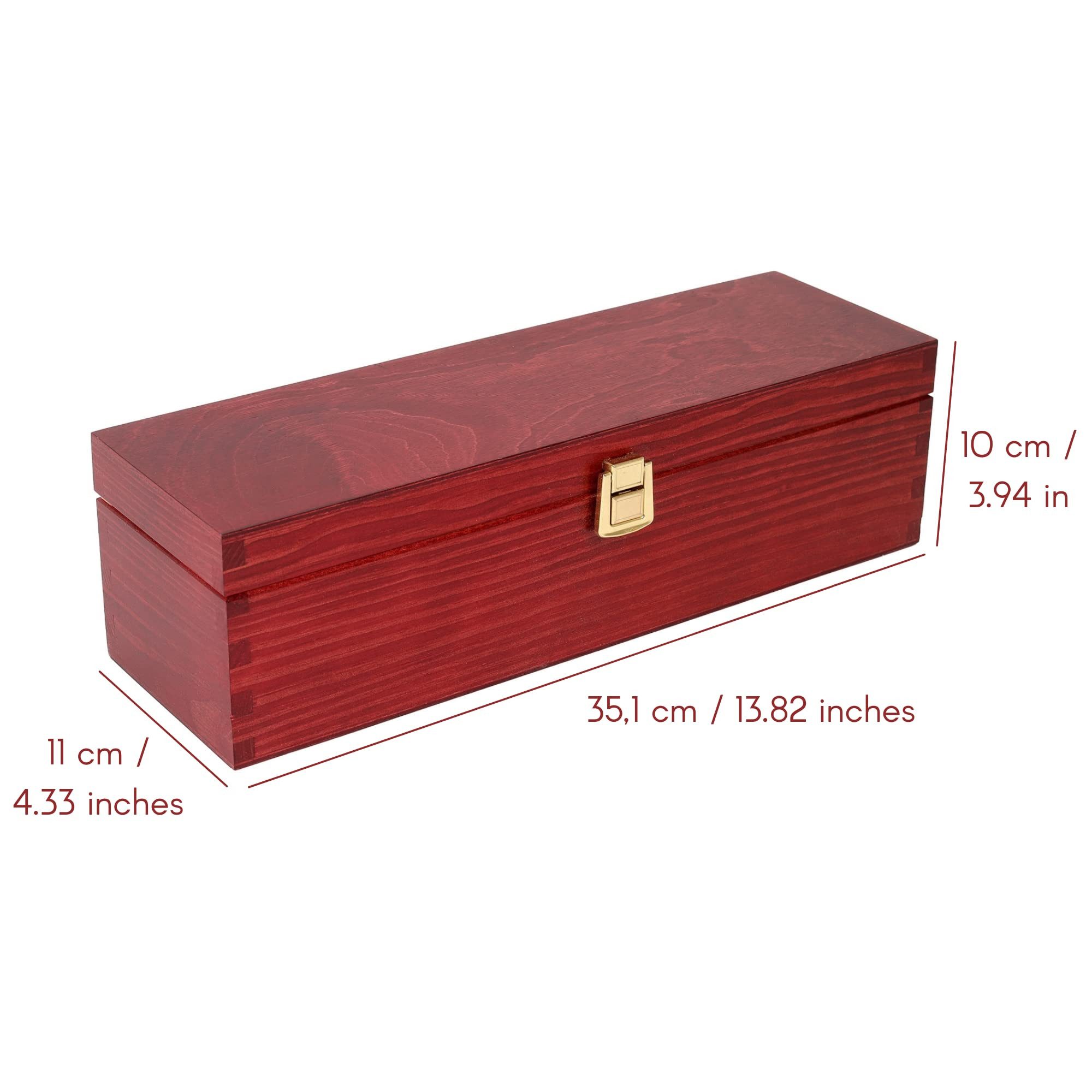 Creative Deco Holzkiste Wein Box für 1 Flasche