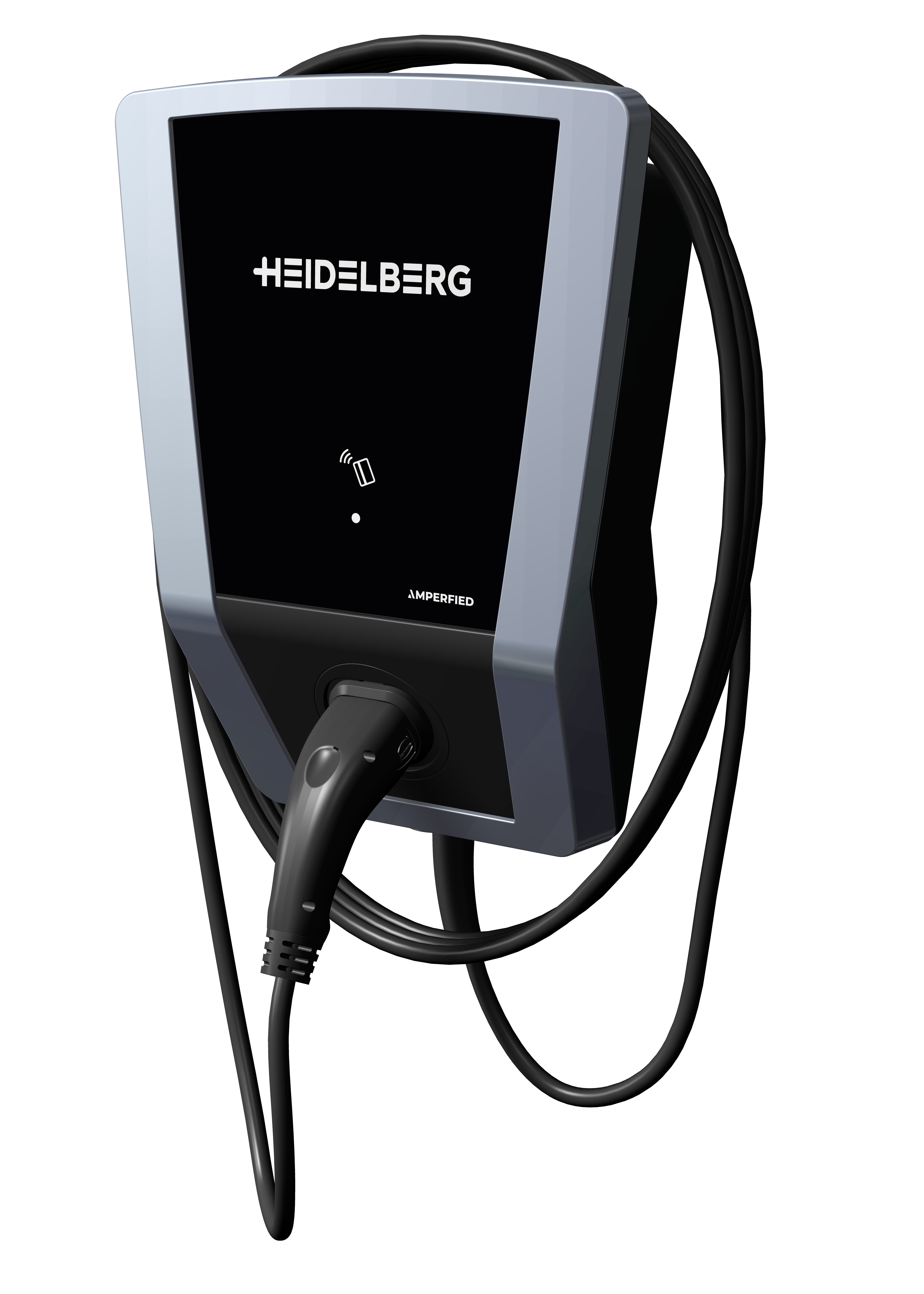 AMPERFIED Elektroauto-Ladestation HEIDELBERG Wallbox mit App-Steuerung, stationäre Wallbox (befestigt an Wand oder Standsäule möglich) 11kW / 16A, Drei-phasig 230/400 V, aber auch ein-/mehrphasig abhängig von Einstellung möglich., Einzelgerät Wallbox (kein Bundle Set), Einzelgerät (Wallbox inkl. Ladekabel), mit 2 RFID Karten, § 14a EnWG konform