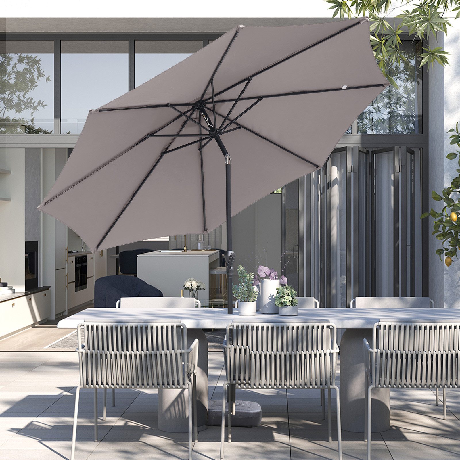 Sekey Sonnenschirm ø 300 cm Alu günstig online kaufen