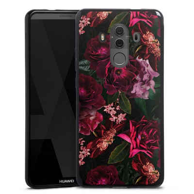 DeinDesign Handyhülle »Rose Blumen Blume Dark Red and Pink Flowers«, Huawei Mate 10 Pro Silikon Hülle Bumper Case Handy Schutzhülle