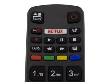 azurano RC5118 Fernbedienung (für TELEFUNKEN 4K UHD SmartTV aus 2016 - 2018 mit Direkttasten für)