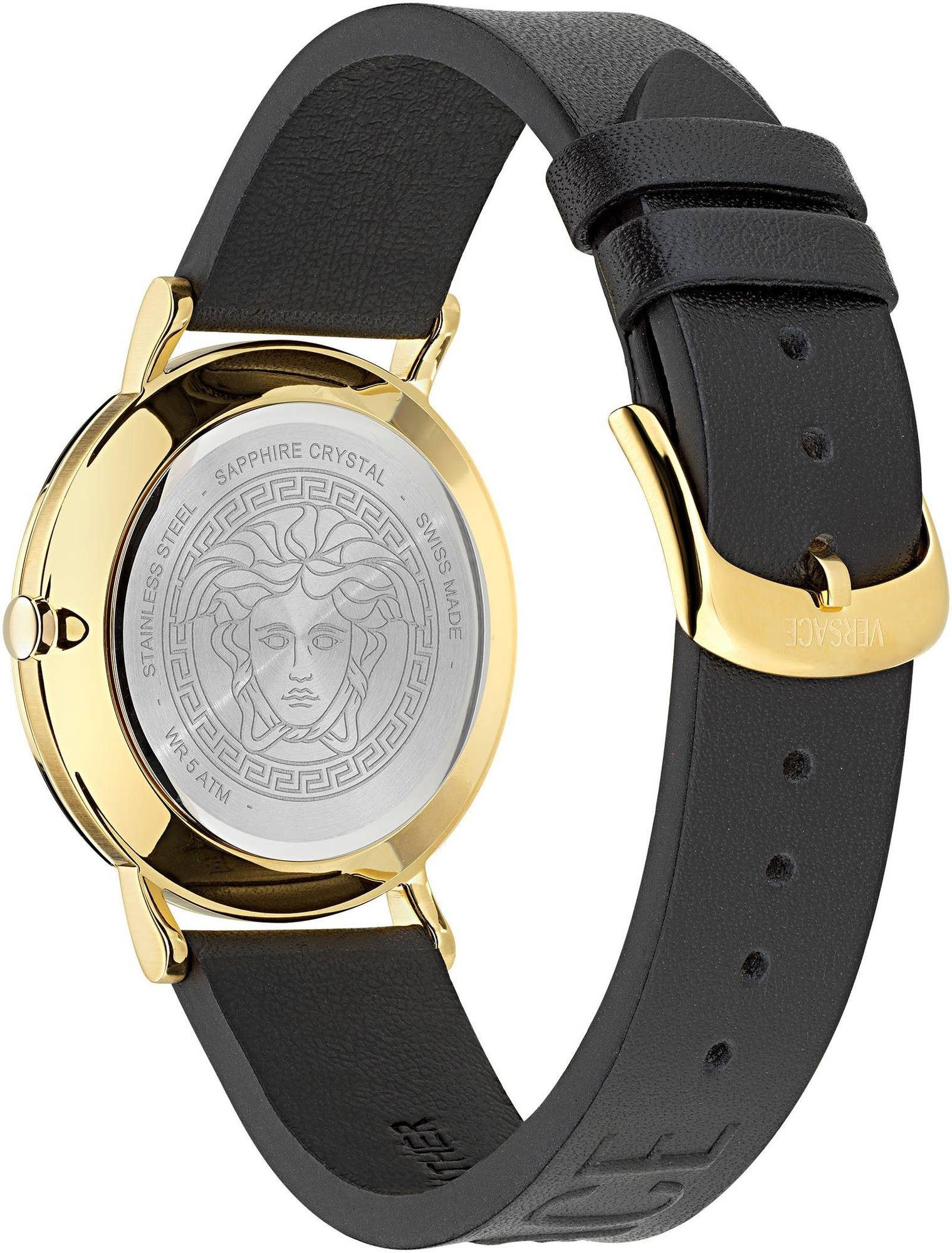 Versace Schweizer Uhr GRECA SLIM, Mit Echtheitskarte und CLG Sicherheitsnummer