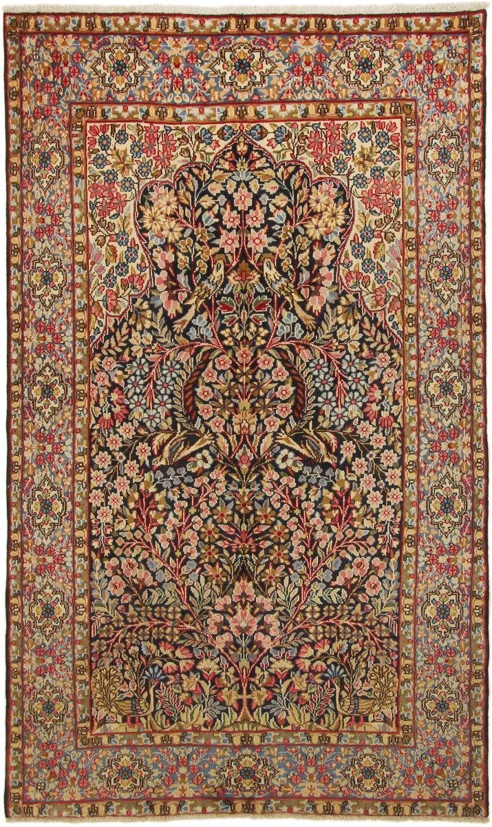 Orientteppich Kerman 139x232 Handgeknüpfter Orientteppich / Perserteppich, Nain Trading, rechteckig, Höhe: 12 mm