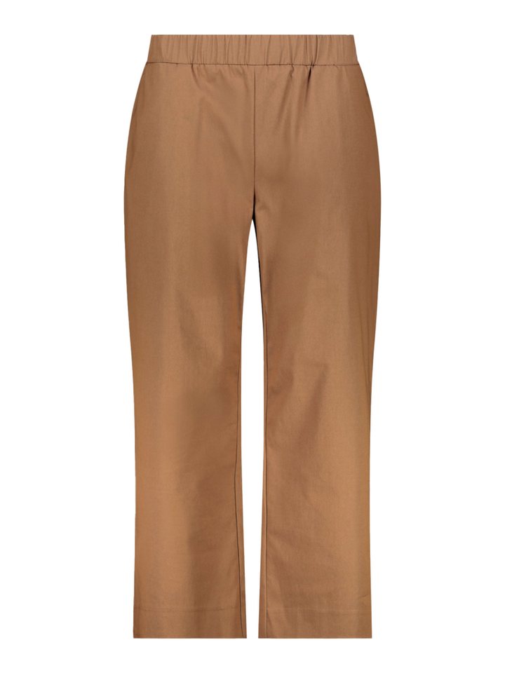 Monari Stoffhose braun,Casual,Baumwolle,Unifarben,Wide Leg,Mittel
