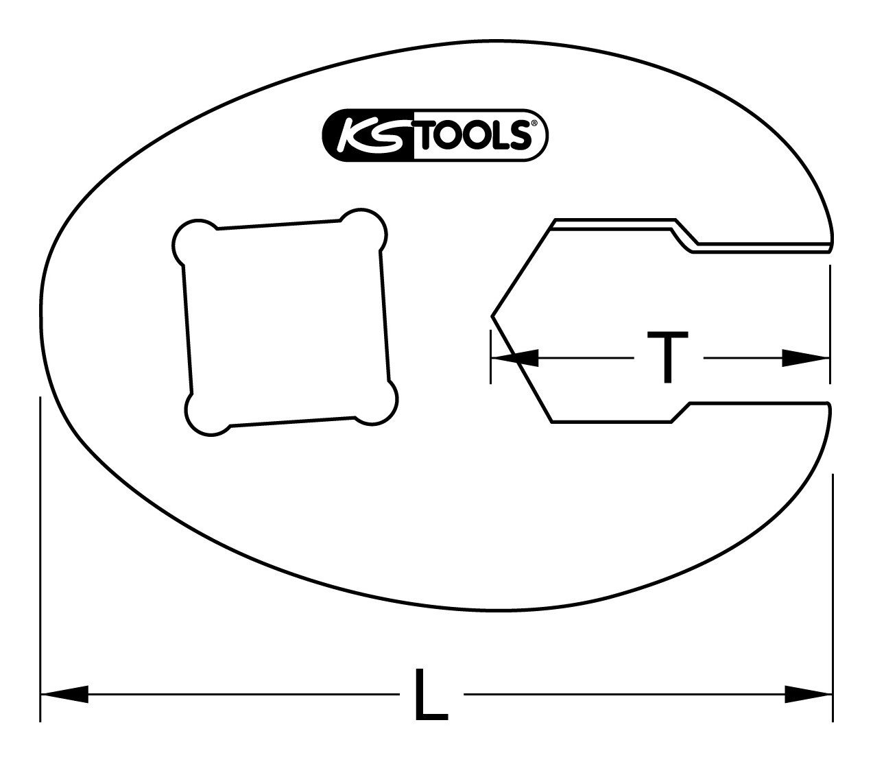Thumbnail - KS Tools Drehmomentschlüssel, 3/8" Sechskant-Einsteck-Maulschlüssel, 19 mm