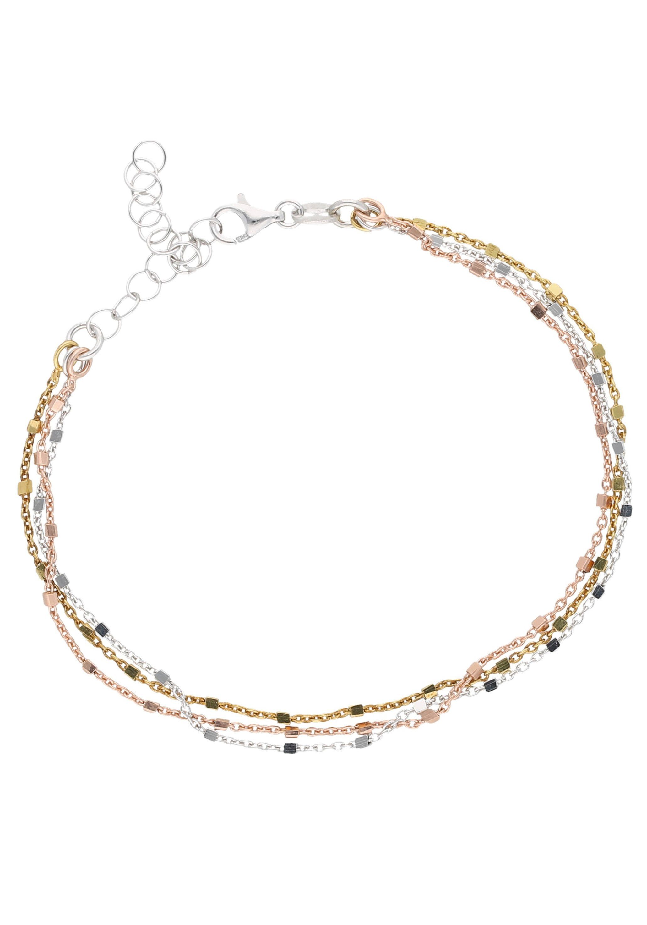 Armband Schmuck Geschenk Silber 925 Armschmuck Armkette Fantasie tricolor