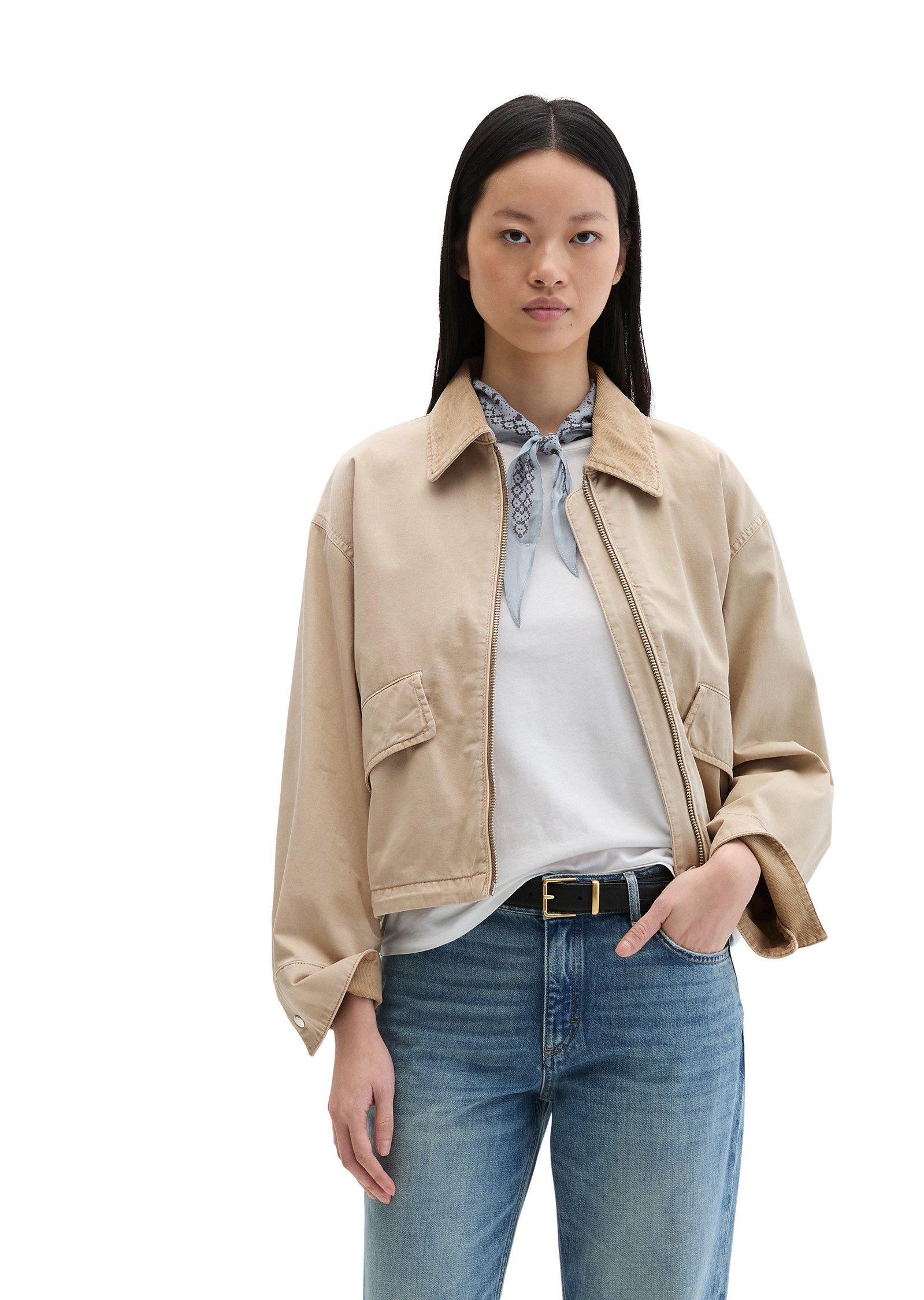 Marc O'Polo Outdoorjacke aus Organic Cotton-Twill