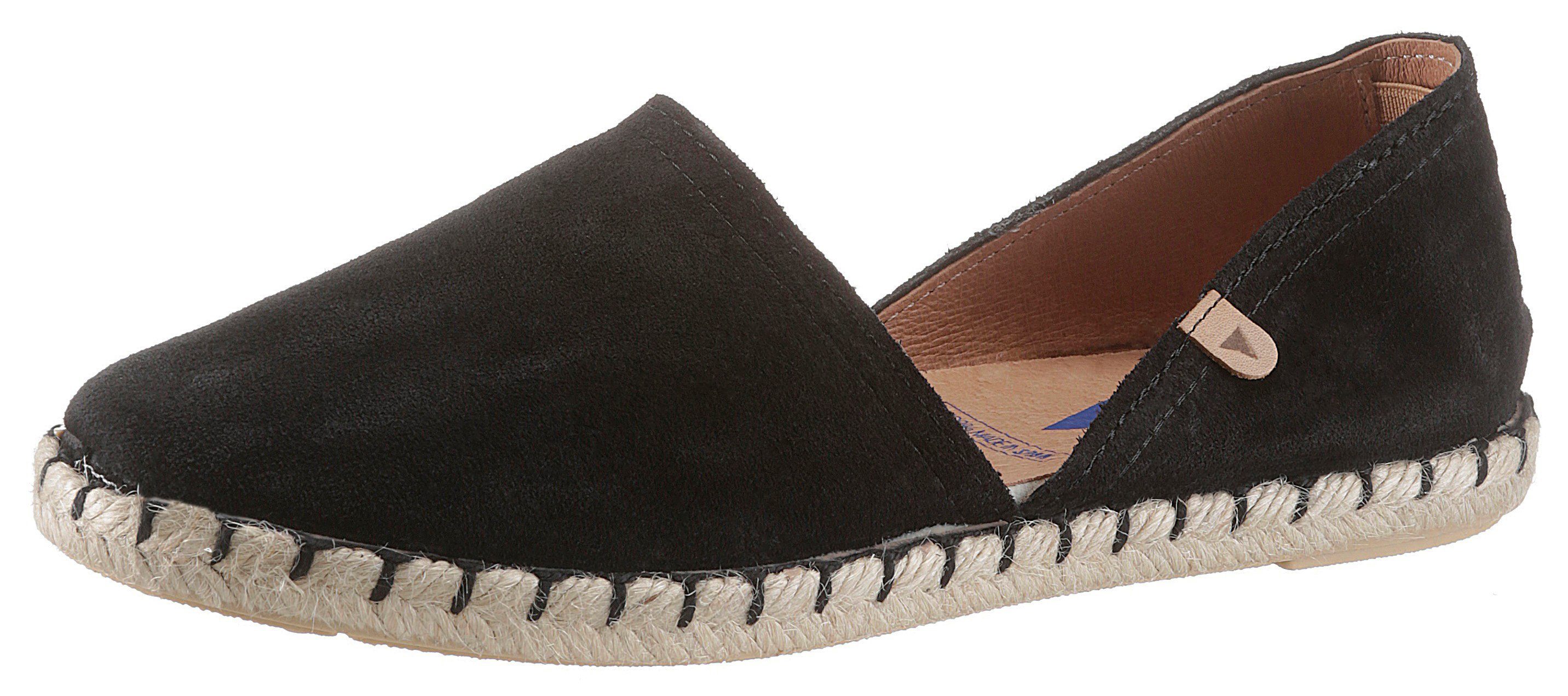 VERBENAS Espadrille mit typischem Jute-Rahmen schwarz