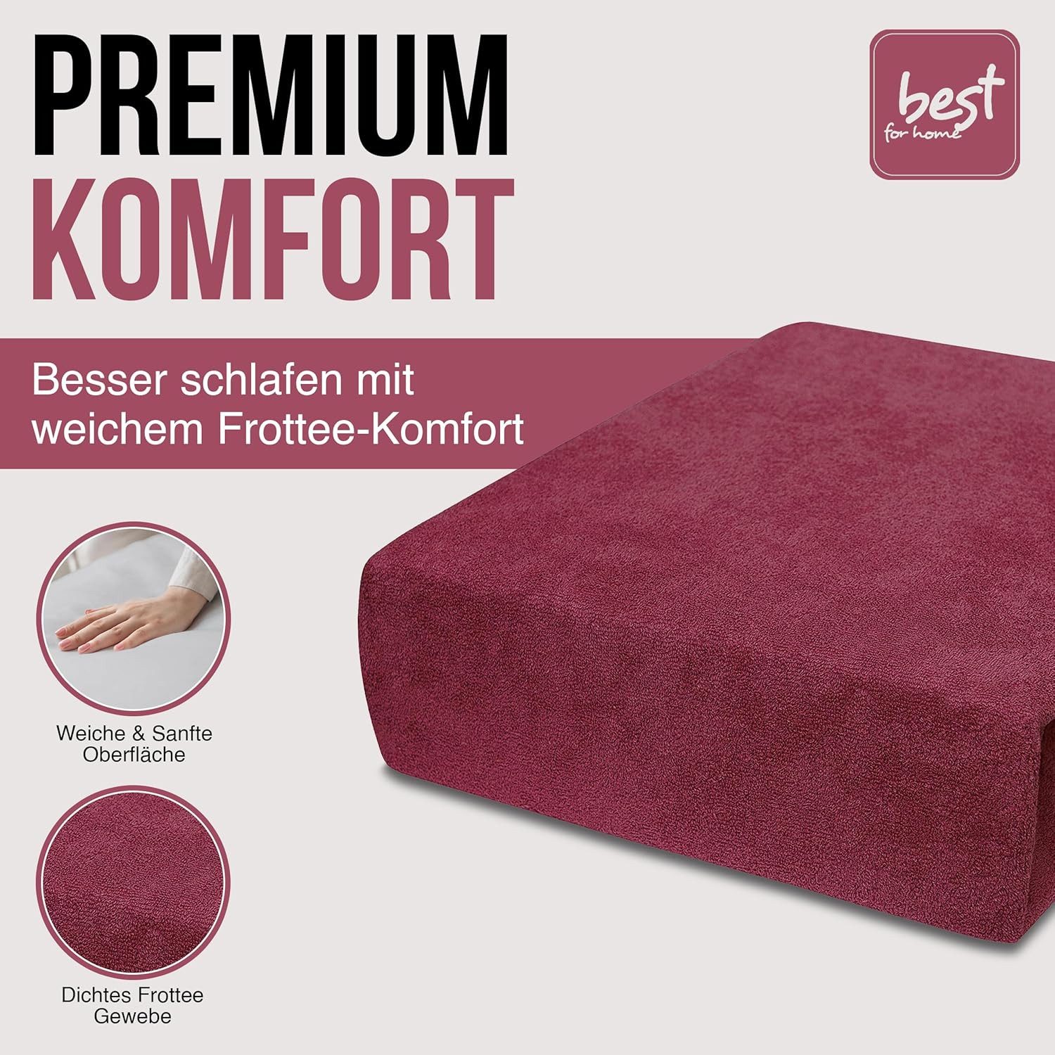Best for You Spannbettlaken Frottee-Spannbettlaken aus Baumwollmix – Komfor günstig online kaufen